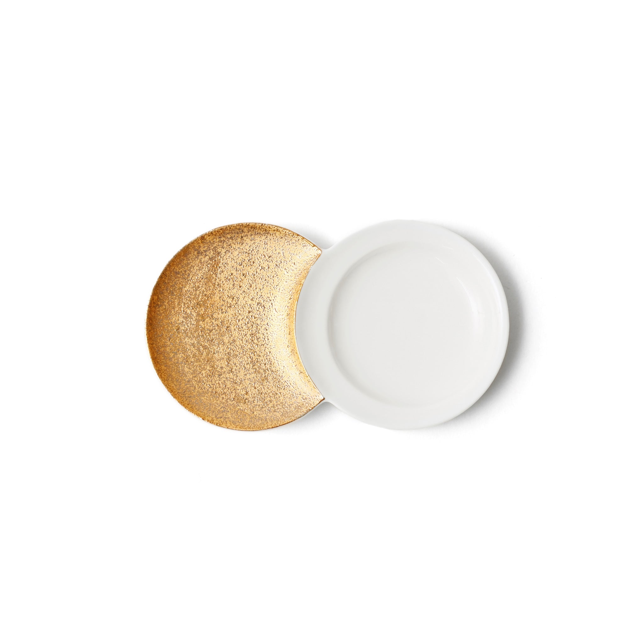 【重山陶器】日月紋金 重ね皿