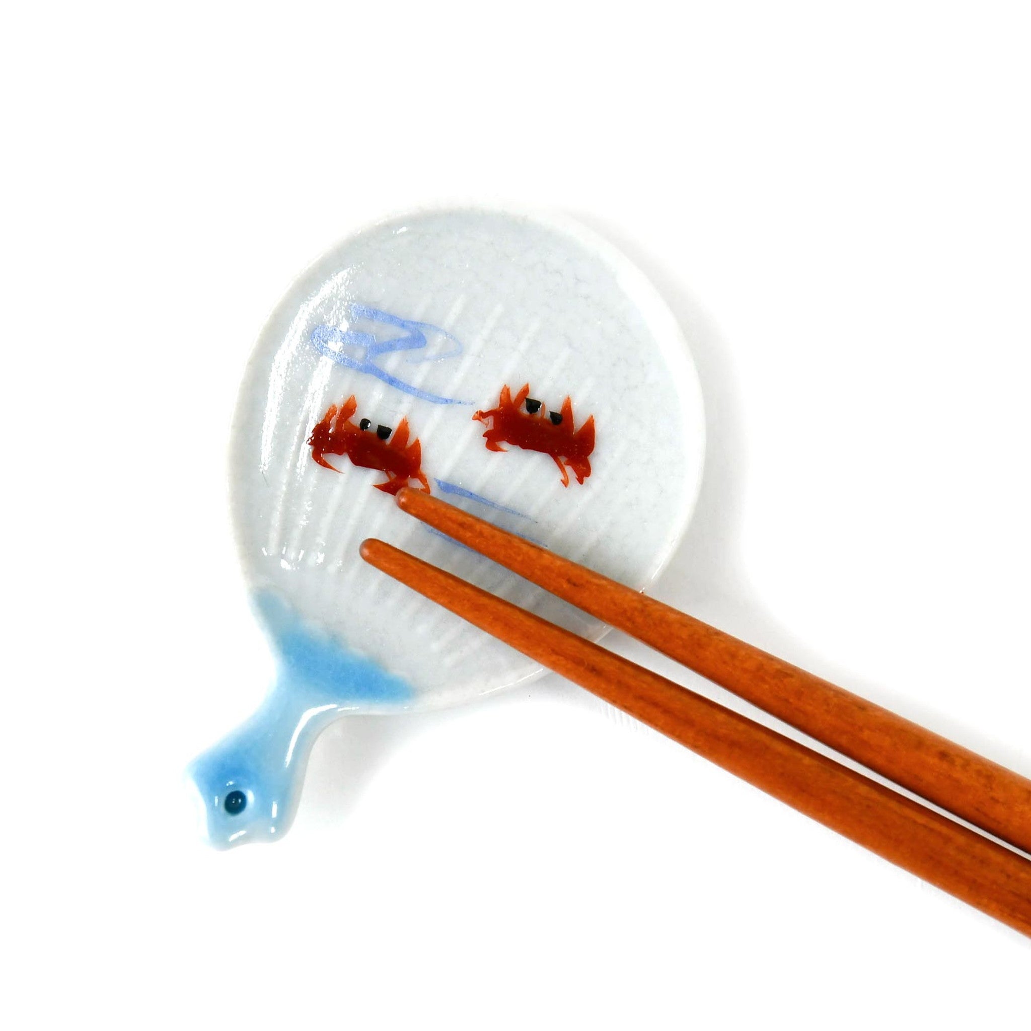 箸置き うちわ蟹流水