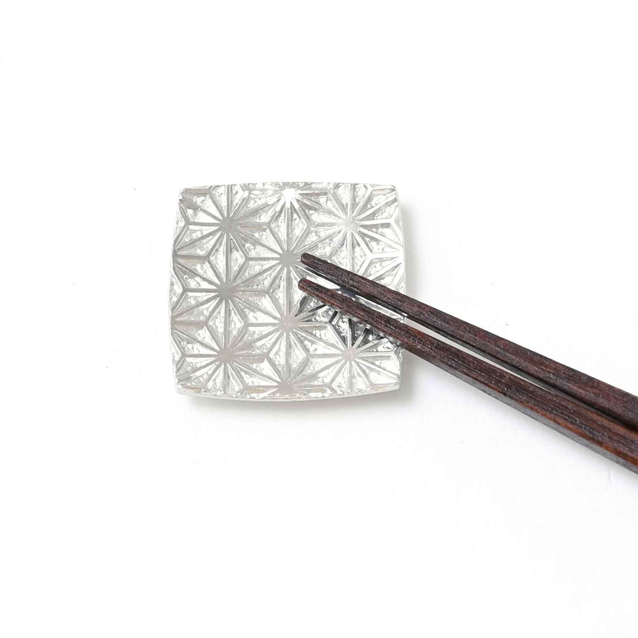 箸置き 錫 吉祥文様 麻の葉