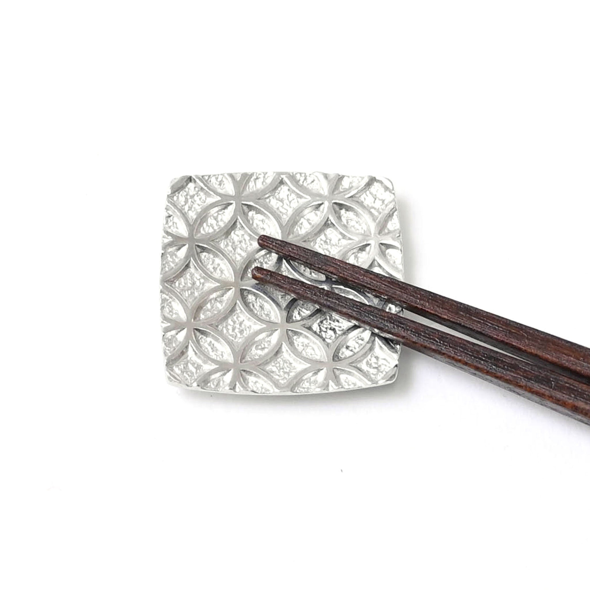 箸置き 錫 吉祥文様 七宝