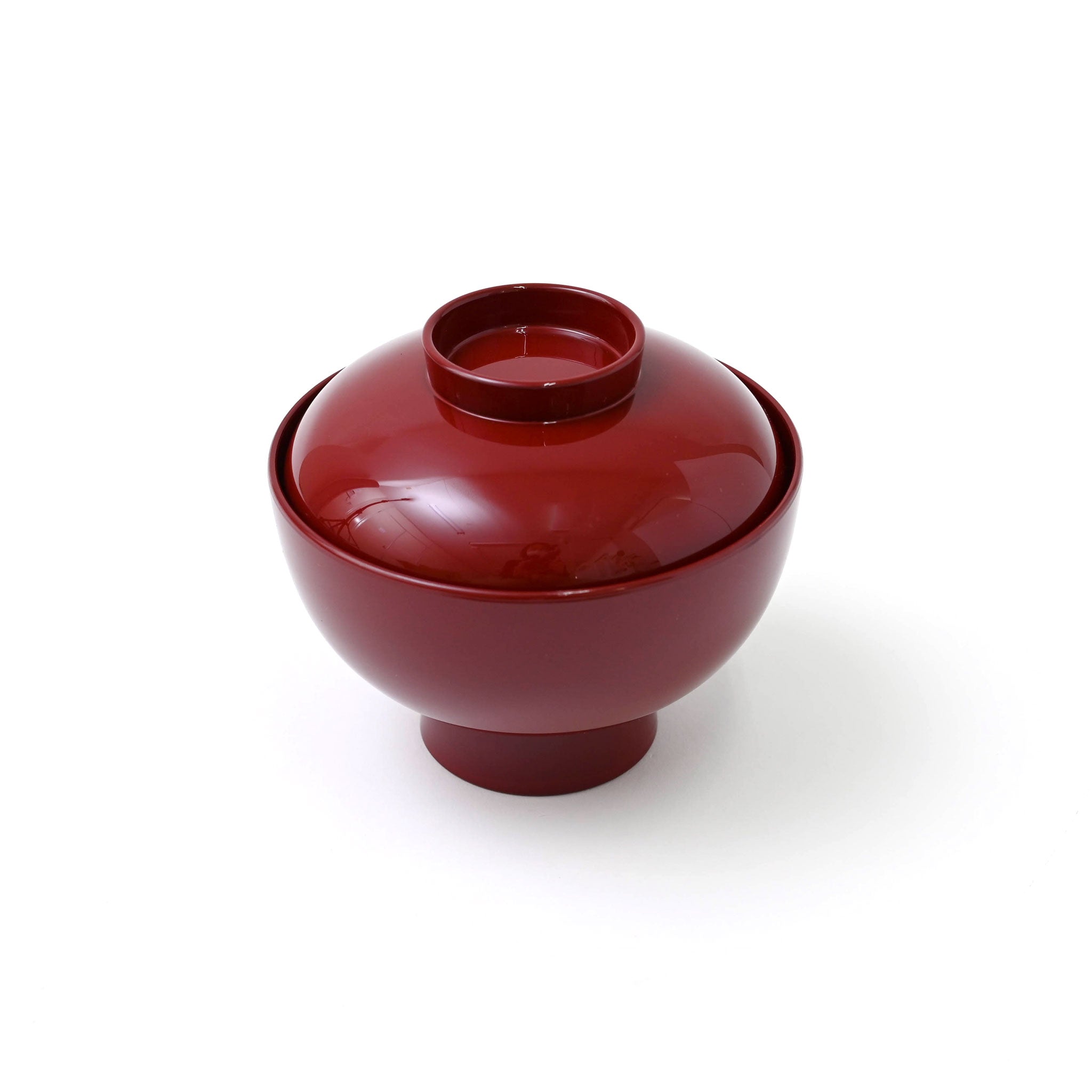 蓋付き雑煮椀 総朱