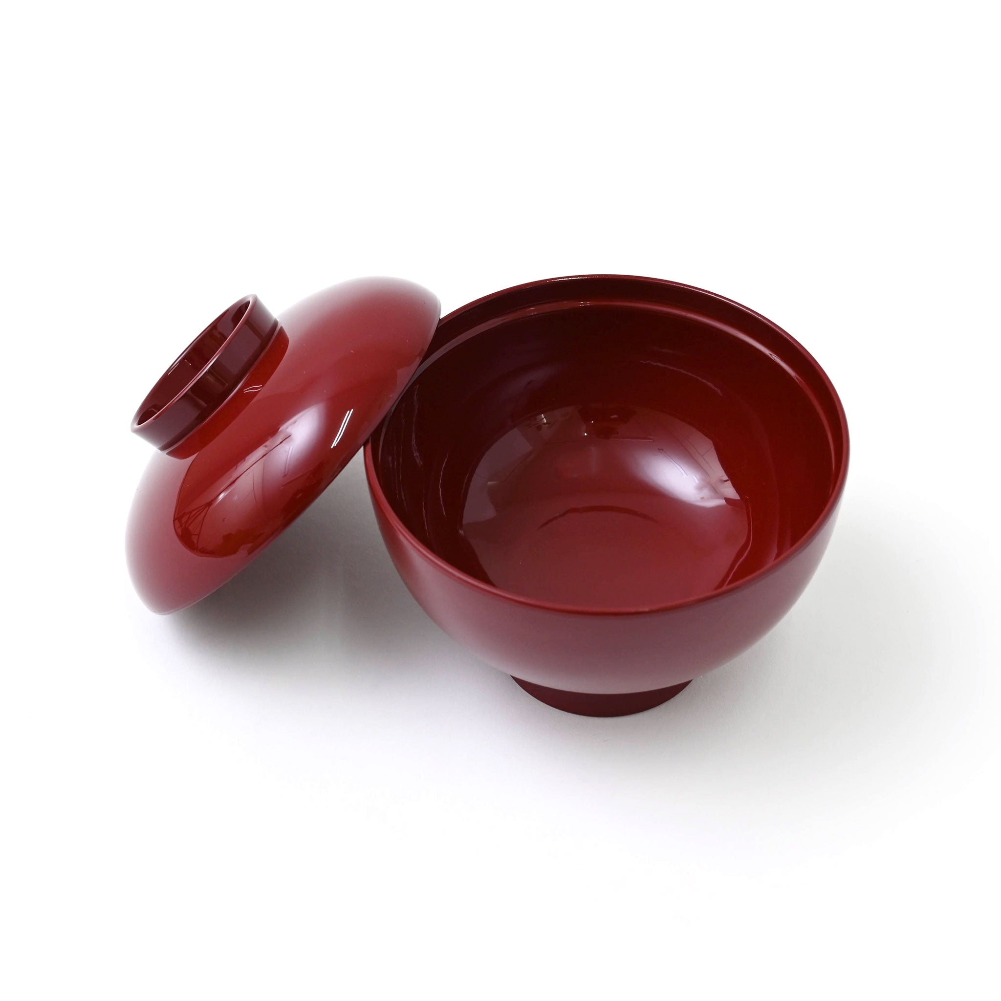 蓋付き雑煮椀 総朱