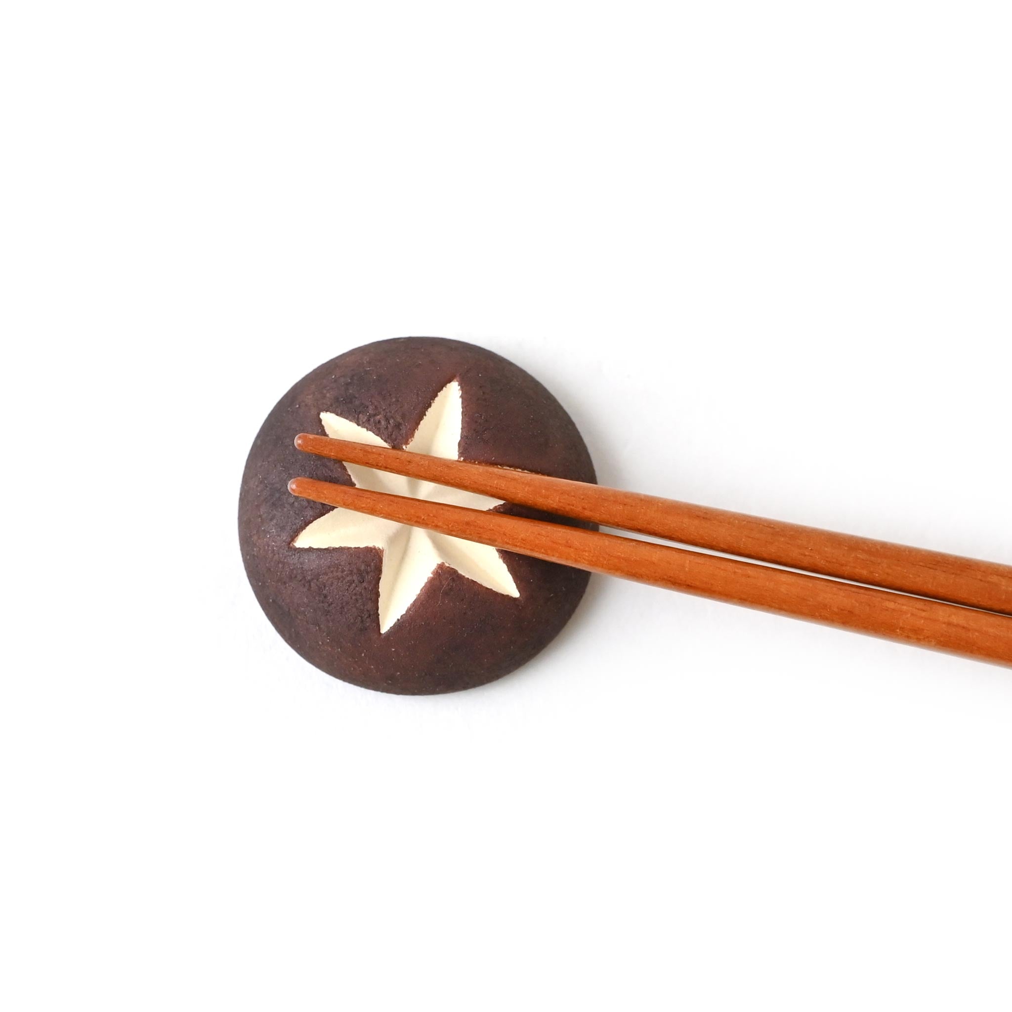 【イホシロ窯】箸置き しいたけ