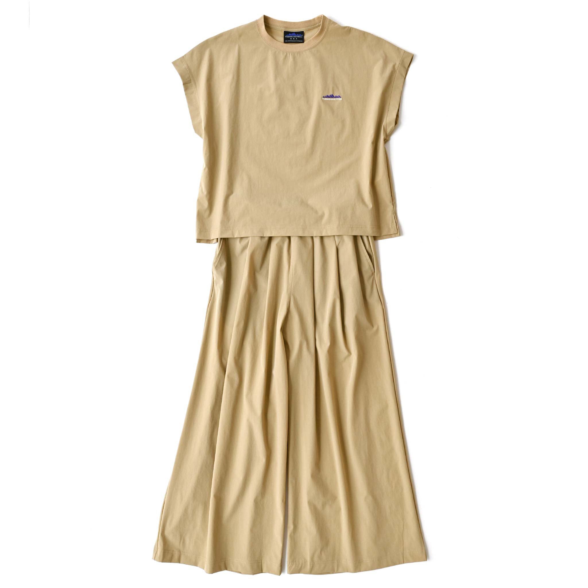 【THOUSAND MILE】フレンチスリーブ&ワイドパンツ(バッグ付き)