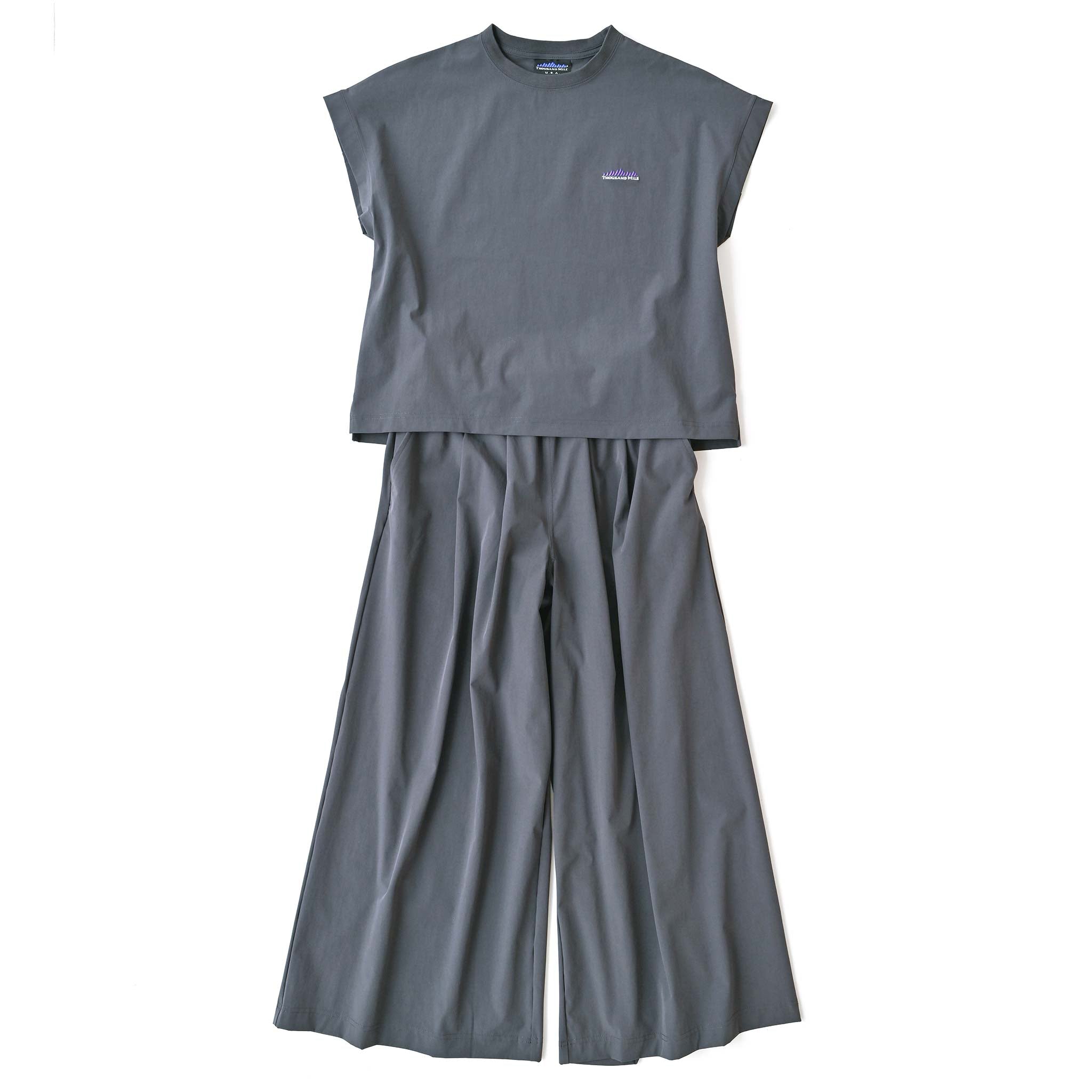 【THOUSAND MILE】フレンチスリーブ&ワイドパンツ(バッグ付き)