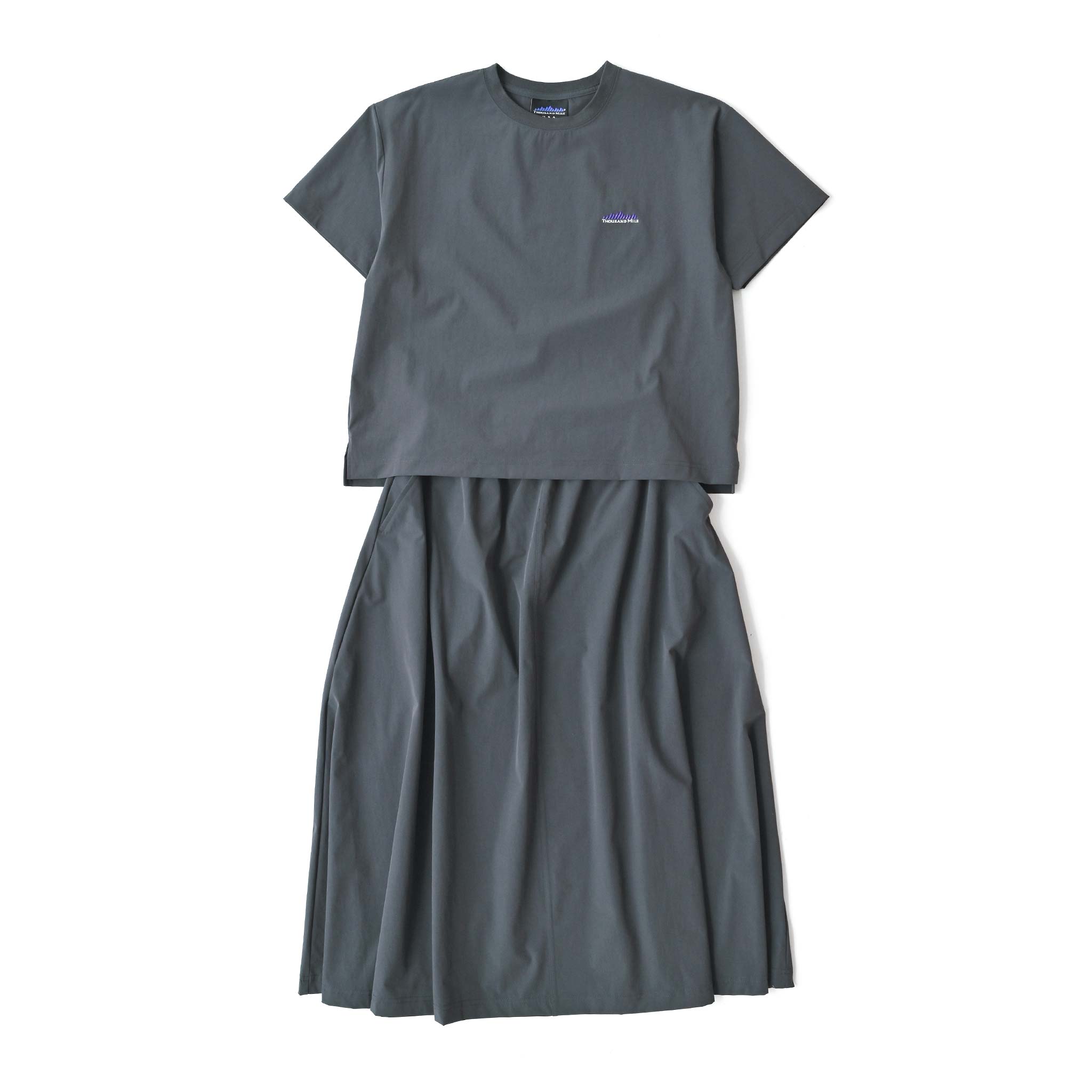 【THOUSAND MILE】ショートスリーブTシャツ&スカート (バッグ付き)