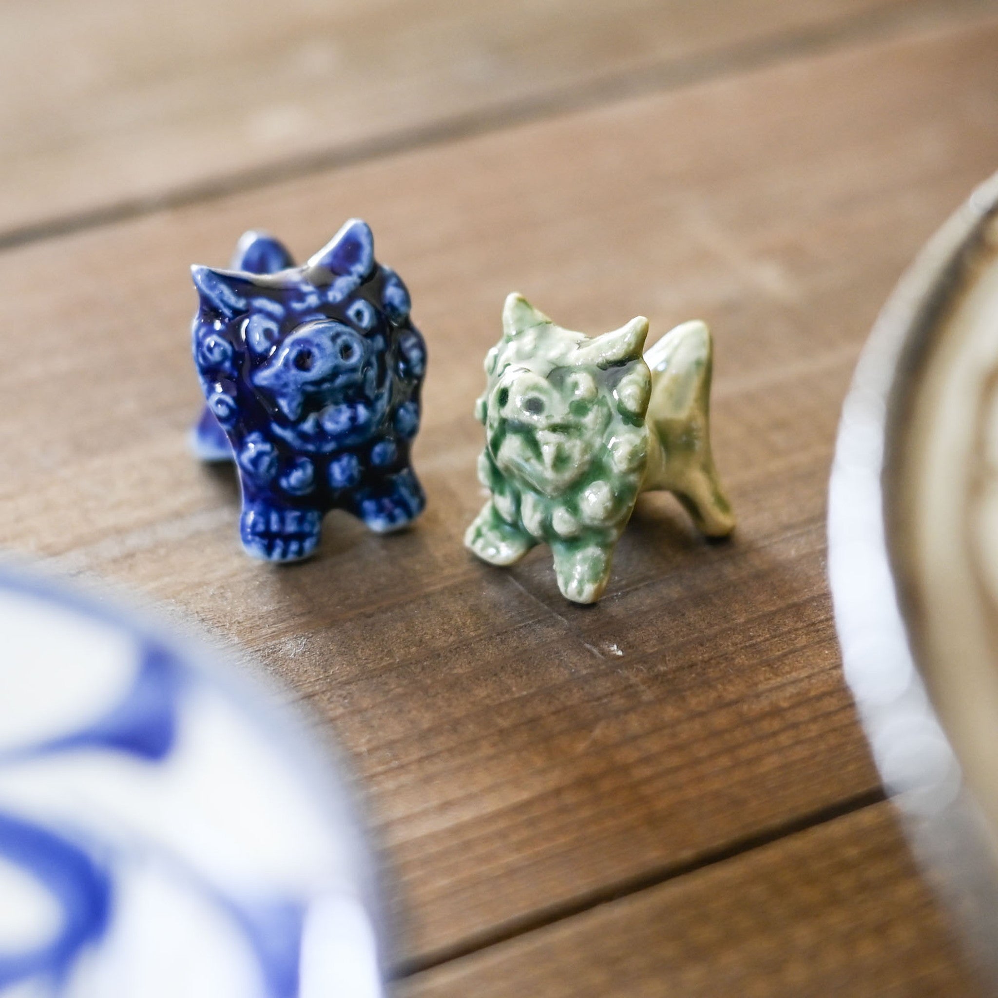 シーサー箸置き 阿(オス)