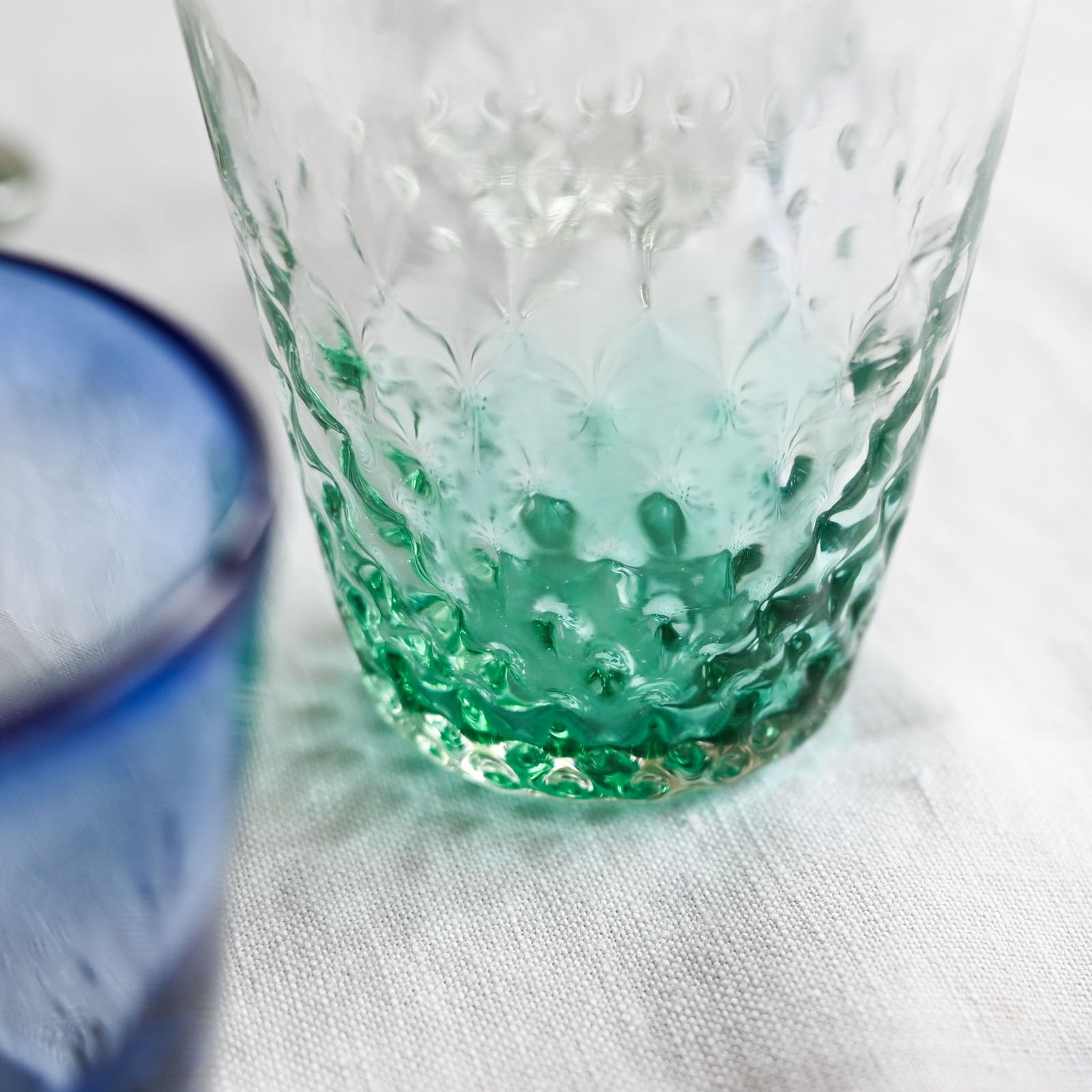 【ガラス工房ロブスト】ダイヤフレアグラス 底色