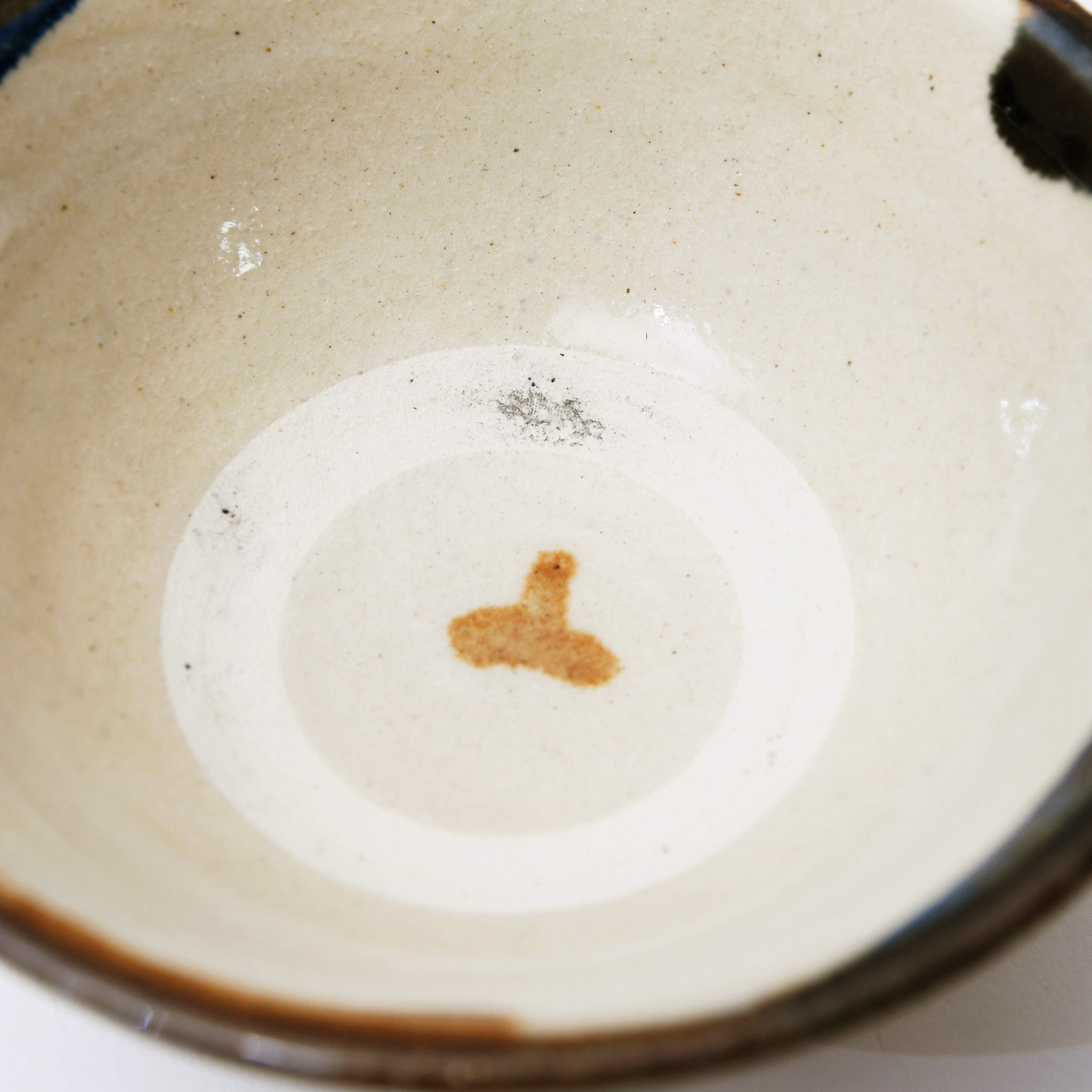 【勝窯】ゴス唐草4寸マカイ重焼