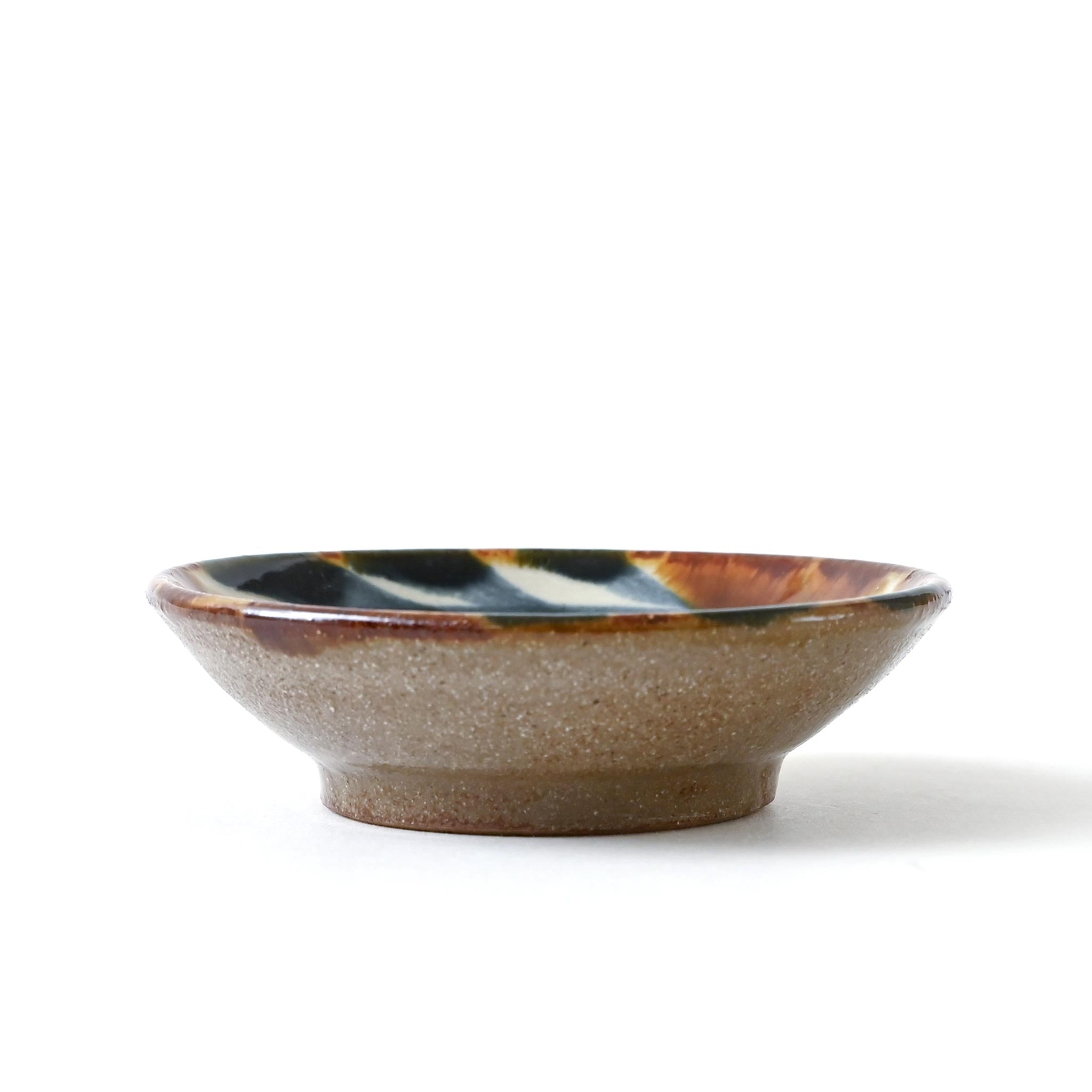 【陶眞窯】ディゴ唐草3寸皿