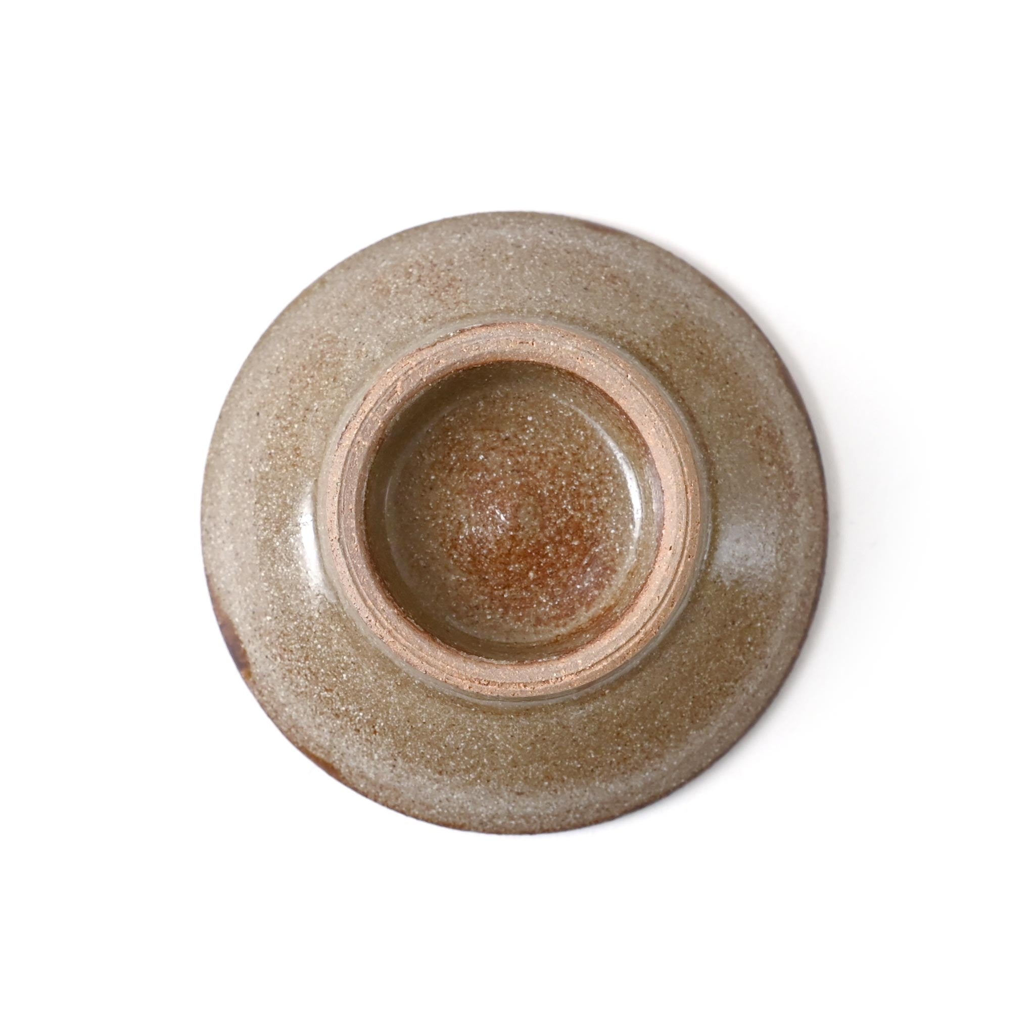 【陶眞窯】ディゴ唐草3寸皿