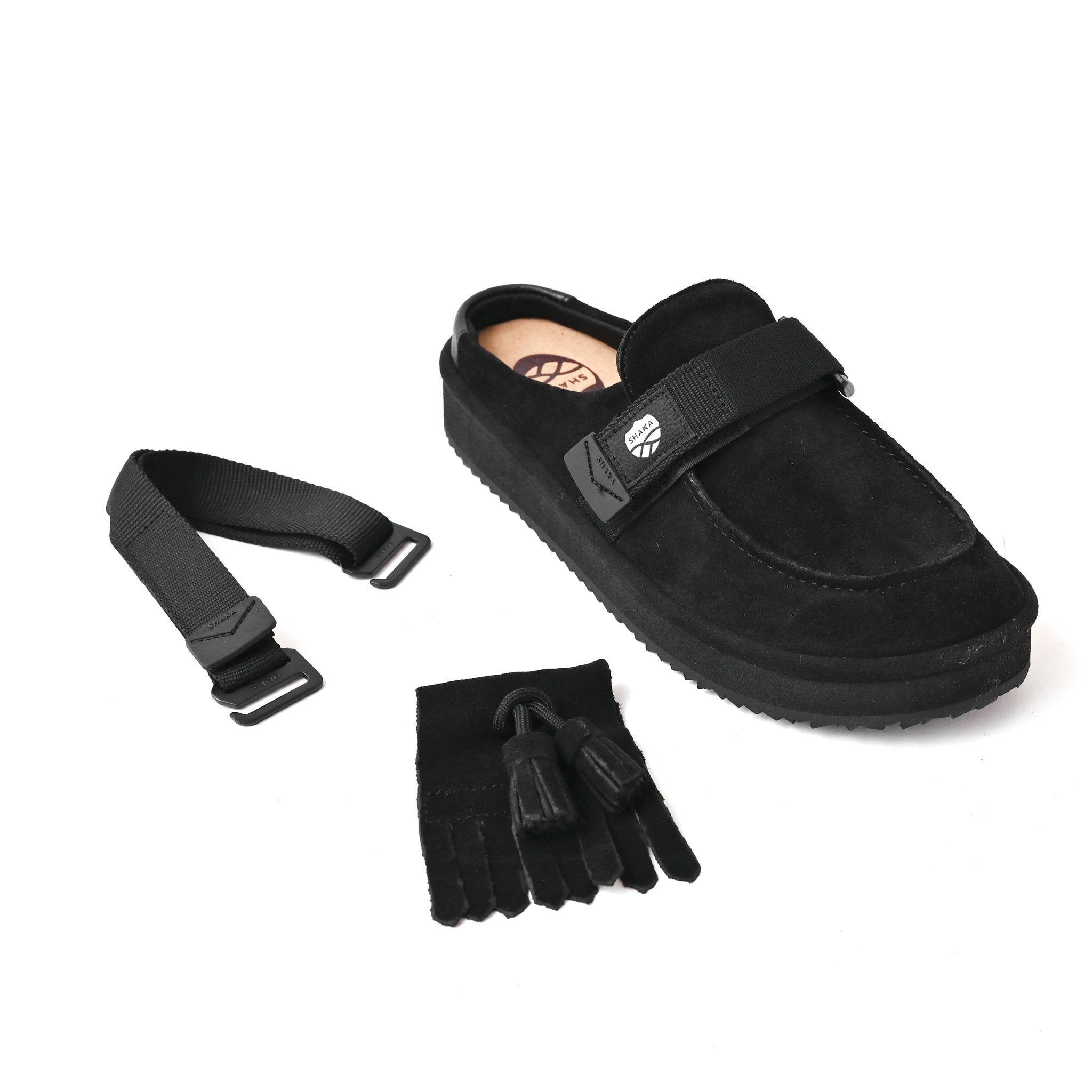 【SHAKA】MOC MULE モック ミュール タッセル スエード