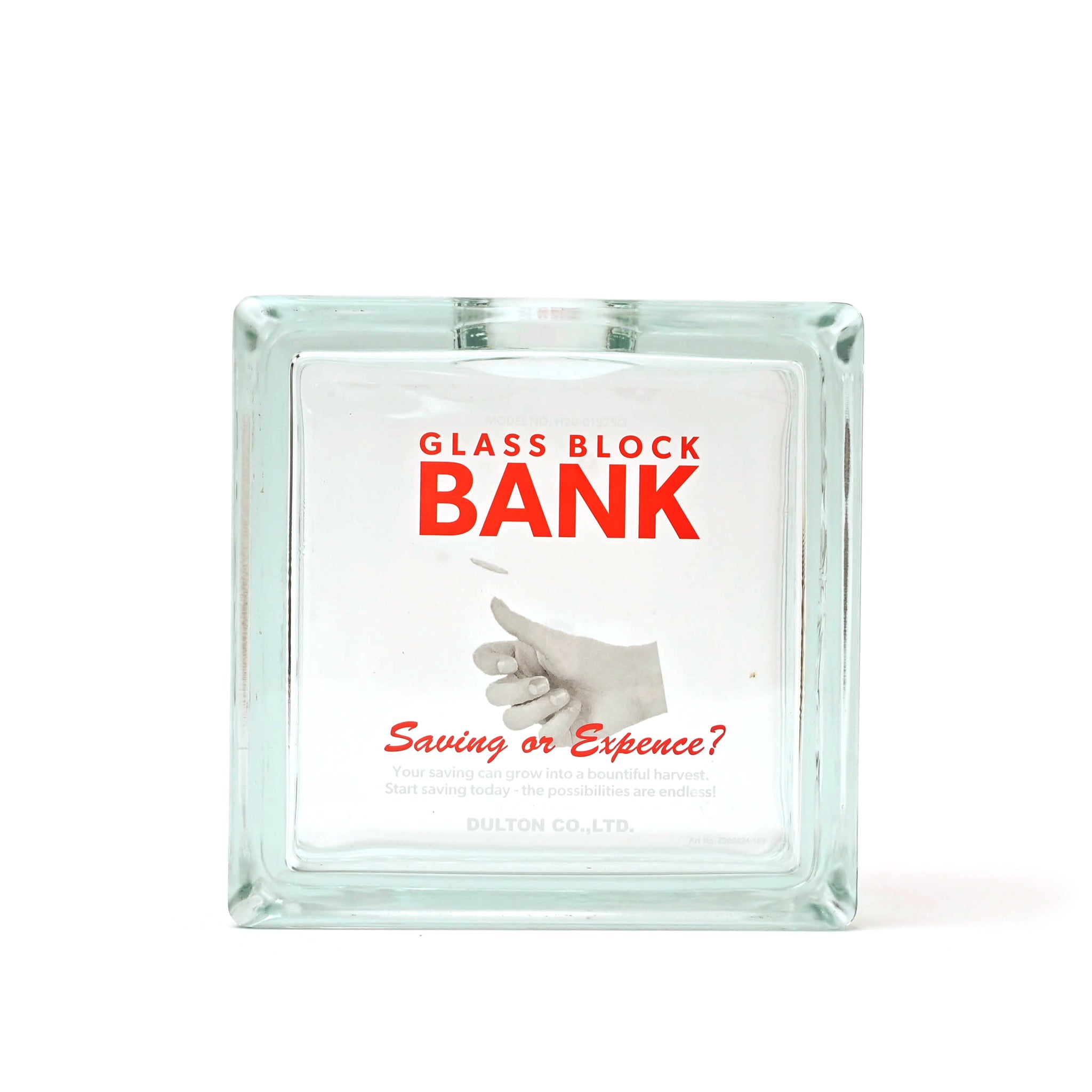 【DULTON】GLASS BLOCK BANK SQUARE