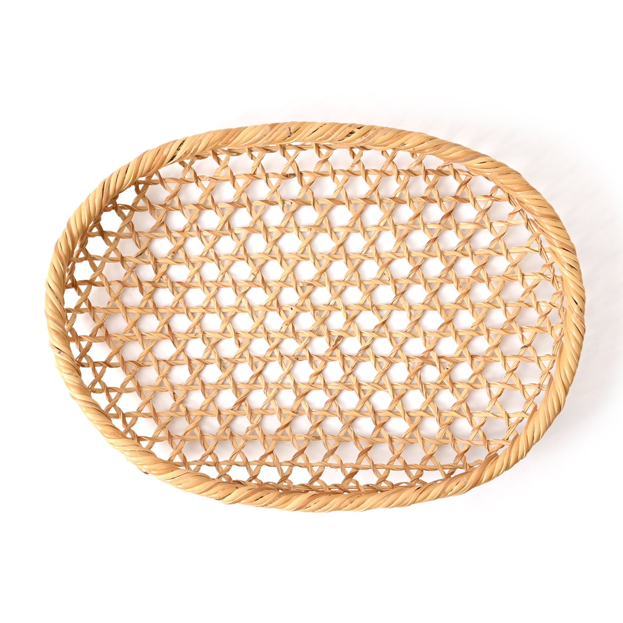 ねじり六つ目藤巻 小判盛器