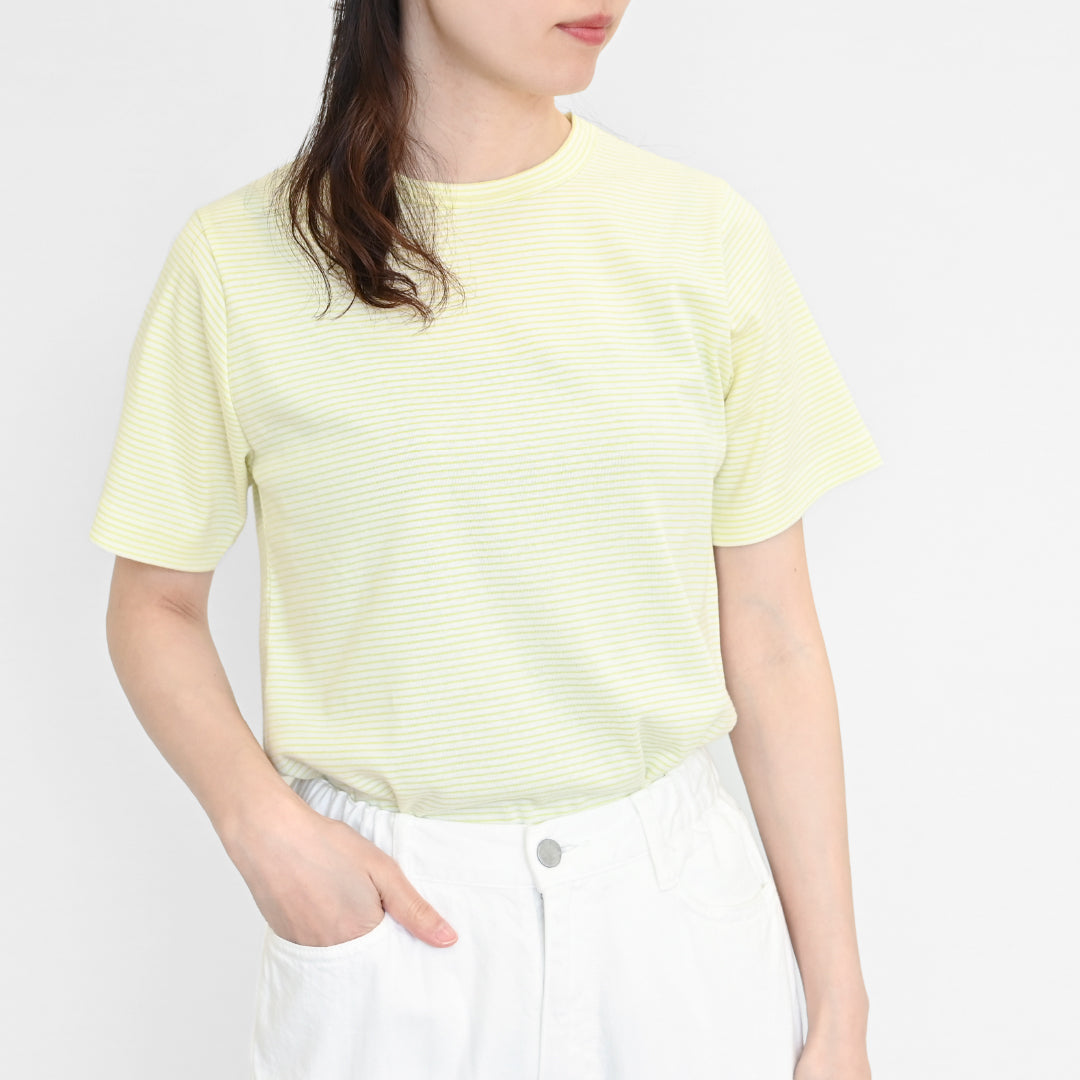 フライスコットンボーダーTシャツ 半袖