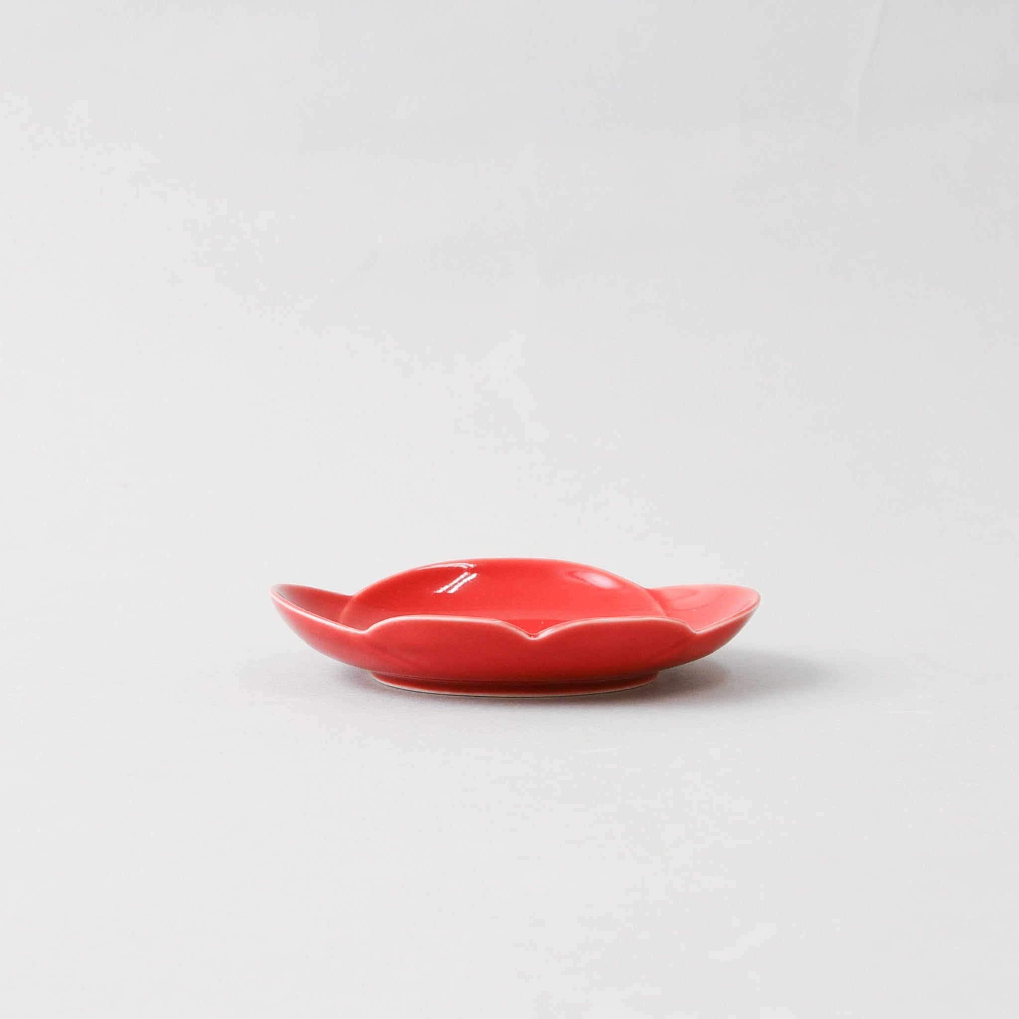 梅型小皿[紅白]