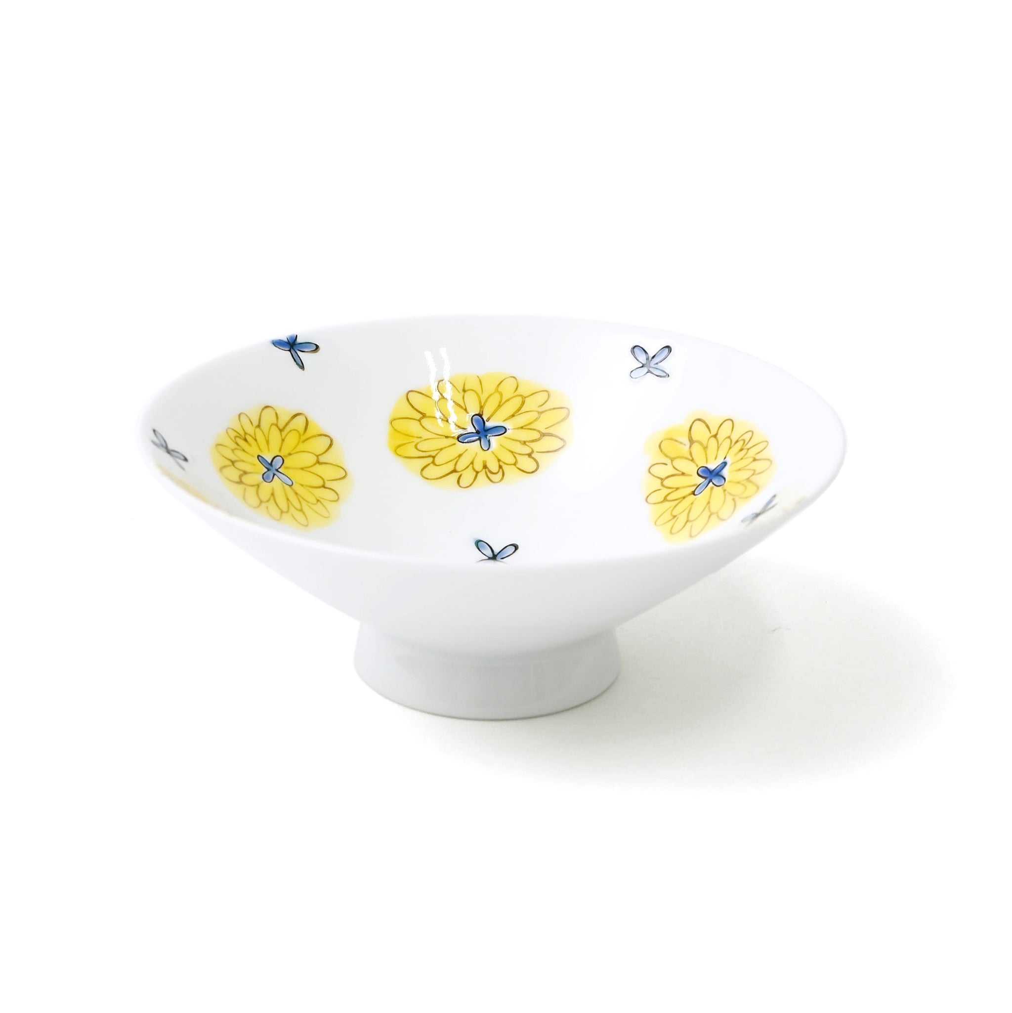 鉄仙花ヒワろくべ型茶碗（小）（商品番号562-2-77H）