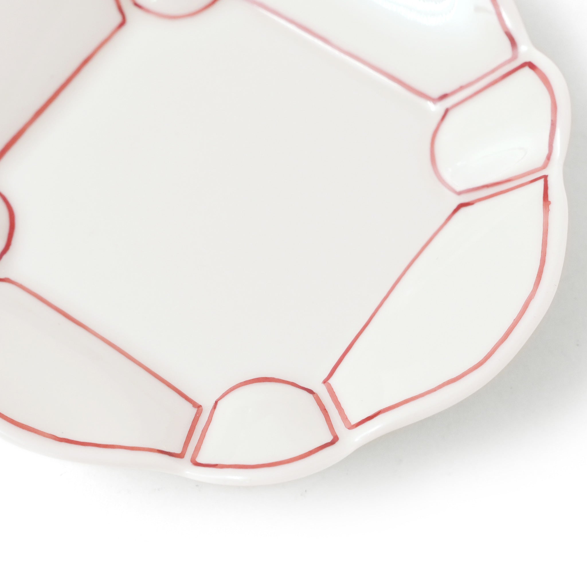 小皿[赤絵模様]