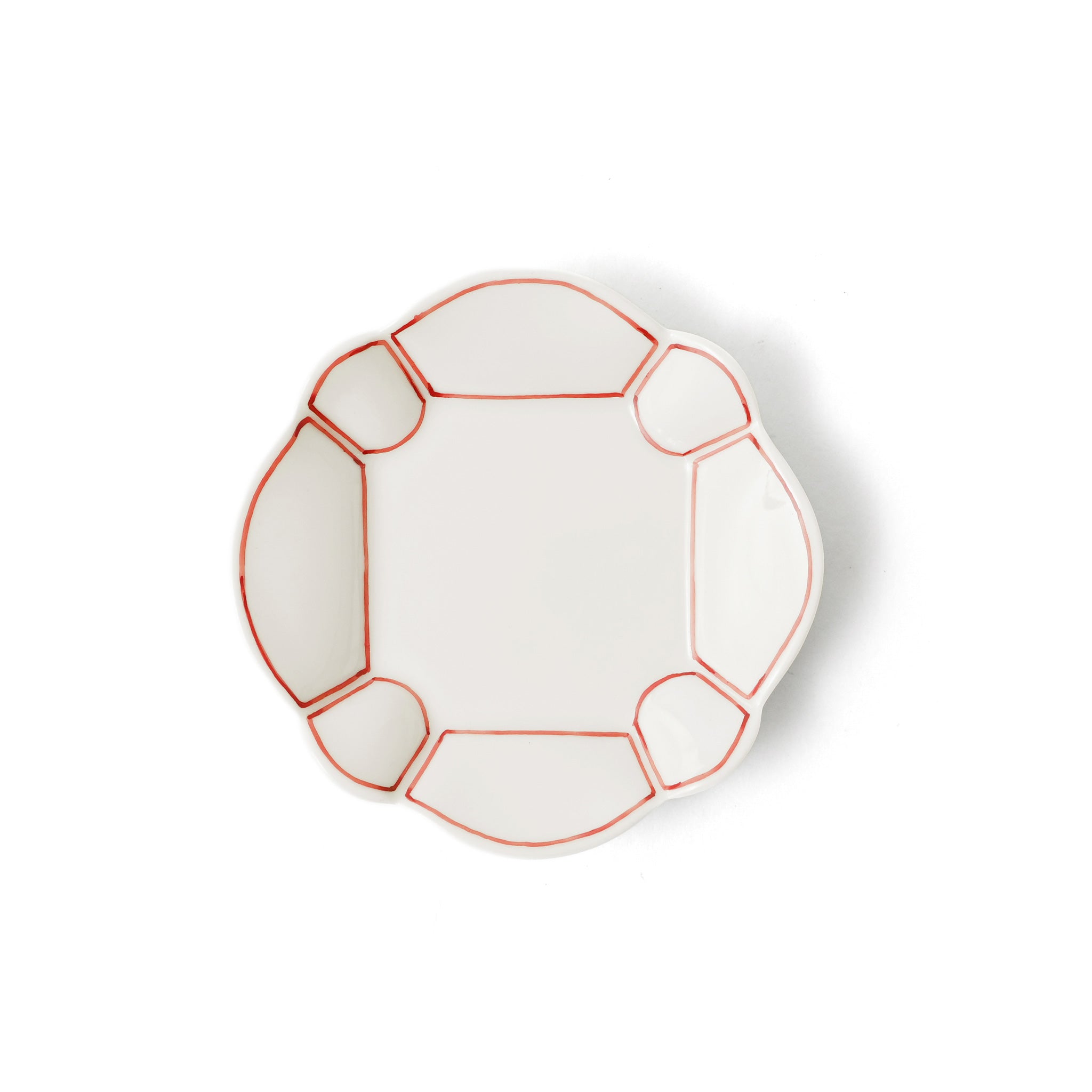 小皿[赤絵模様]