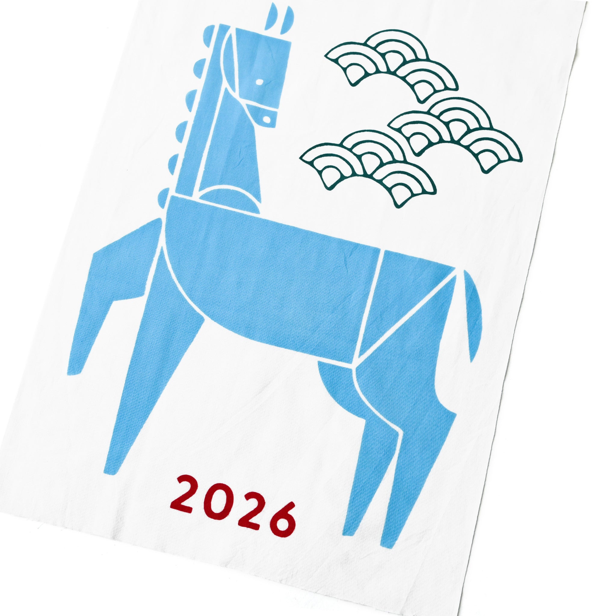 てぬぐい ふりむき午