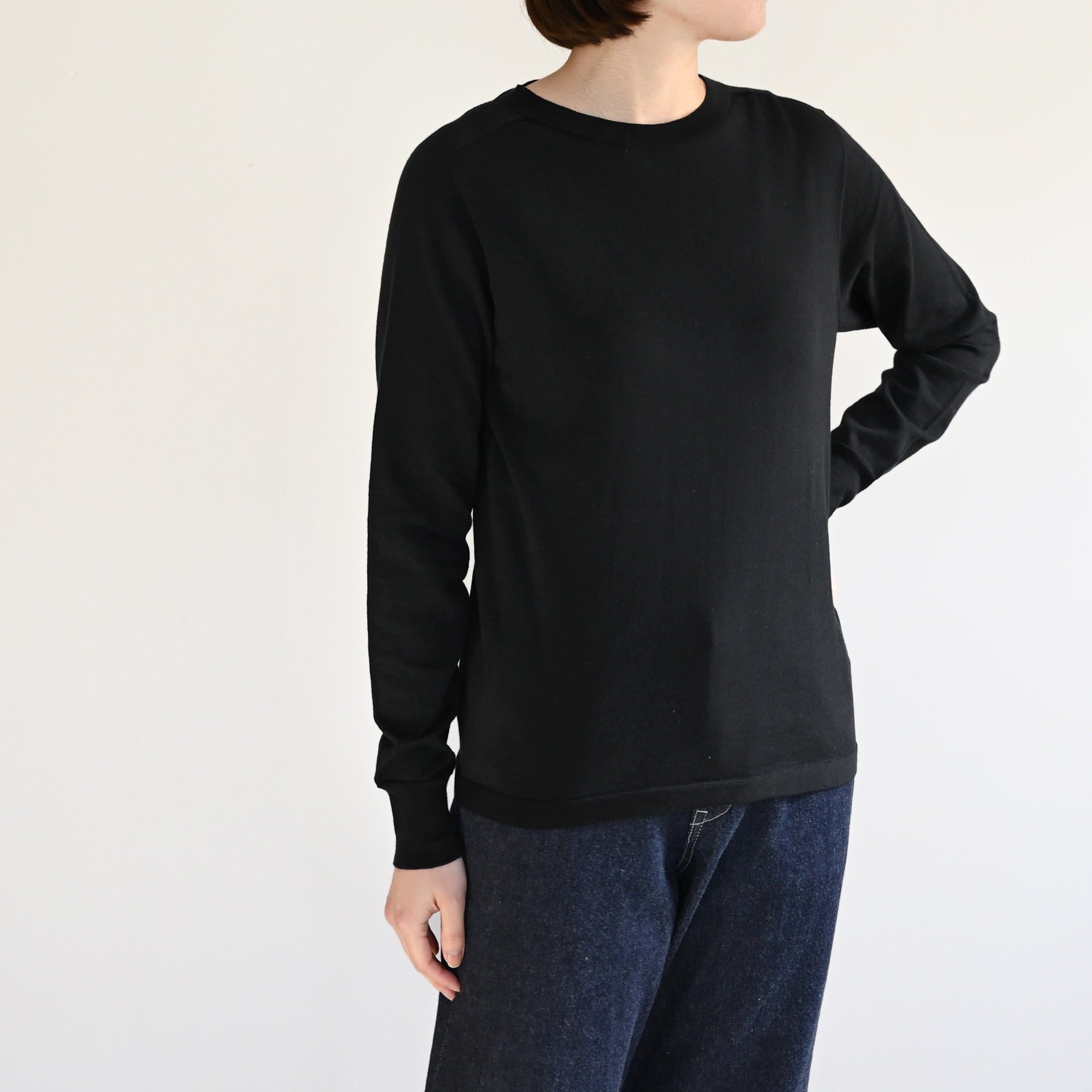 ハイゲージニットプルオーバー 長袖