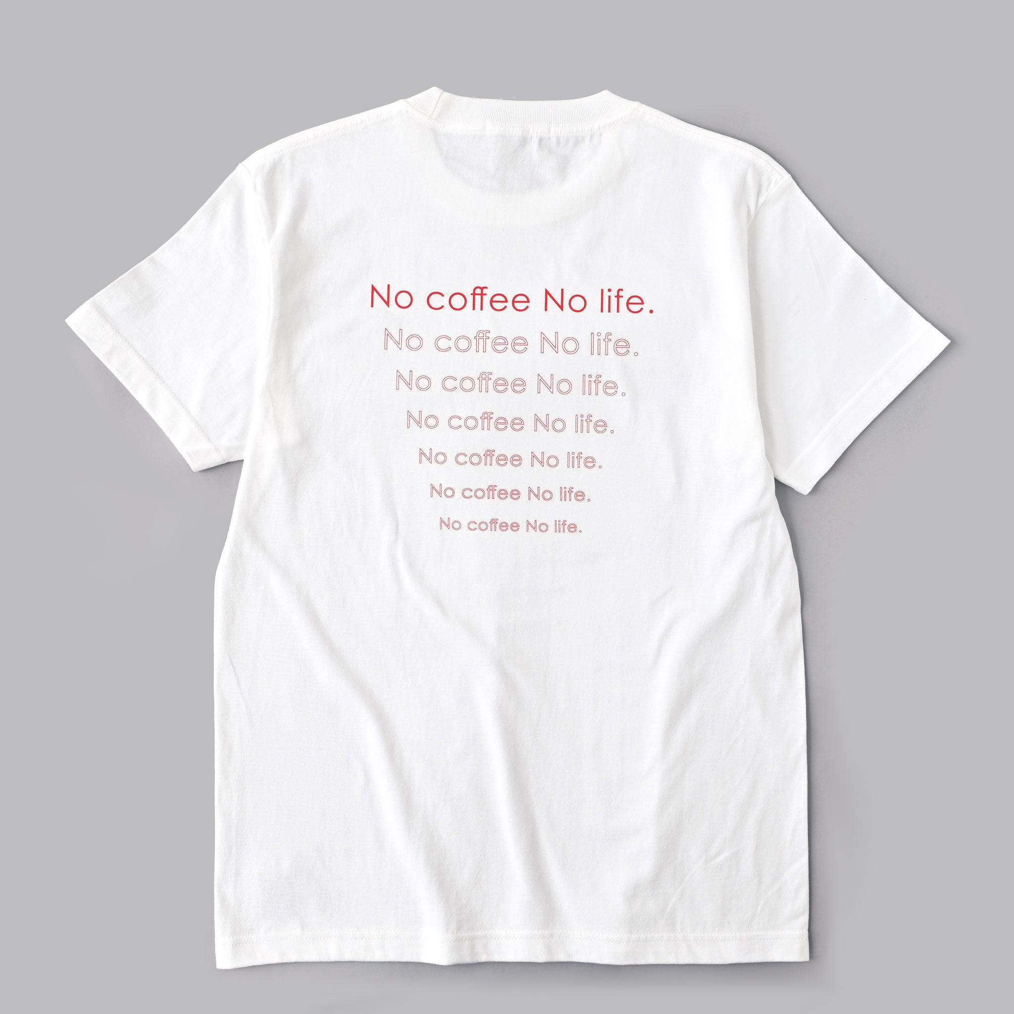 プリントTシャツ No coffee No life 半袖