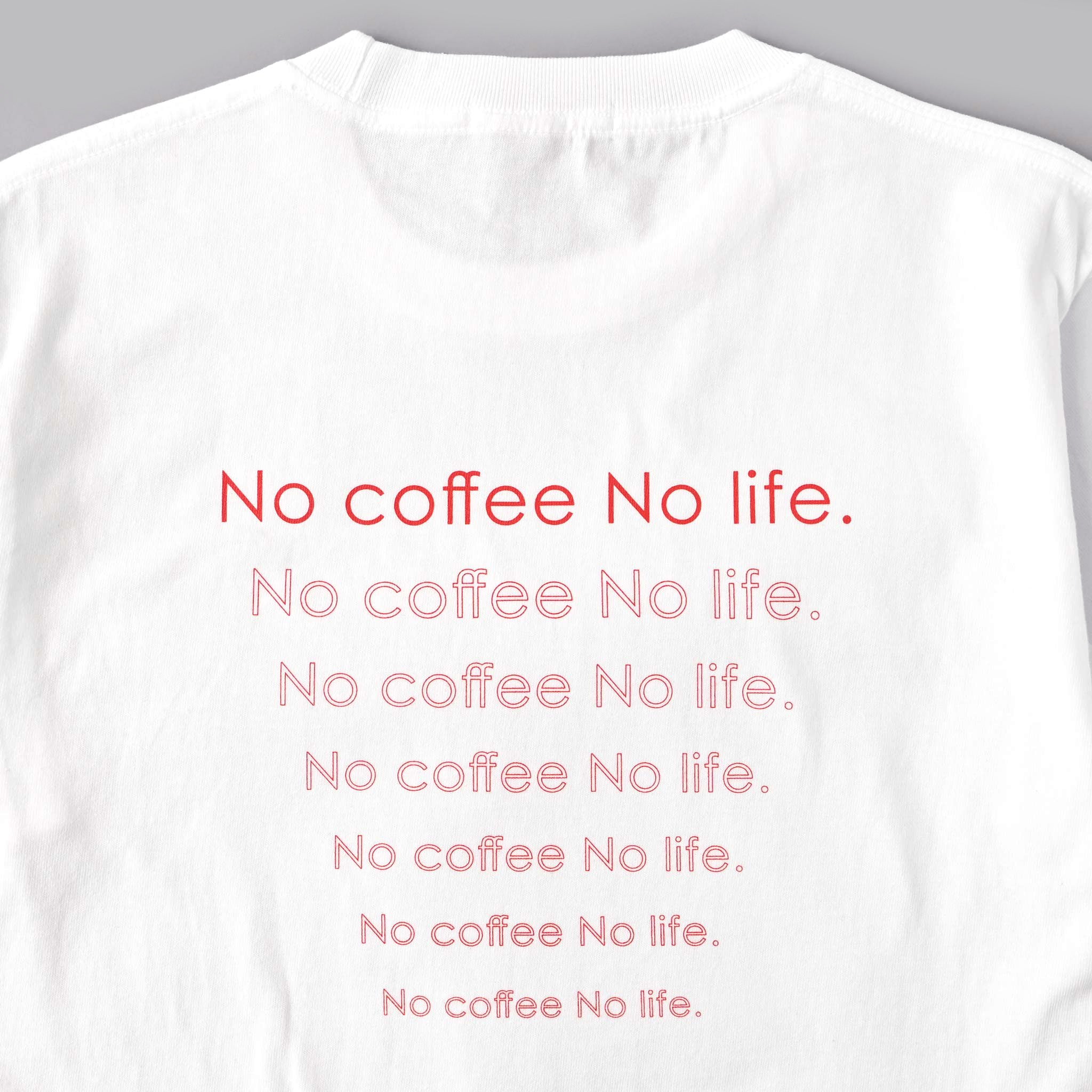 プリントTシャツ No coffee No life 半袖