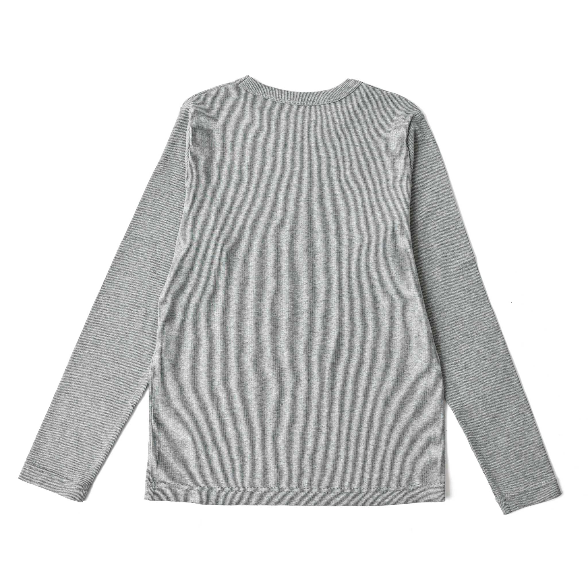 ミニ裏毛クルーネック長袖ＴシャツXＬライトグレーチャコールグレーL niko and… tシャツ ミニ裏毛7分袖プルオーバー レディース