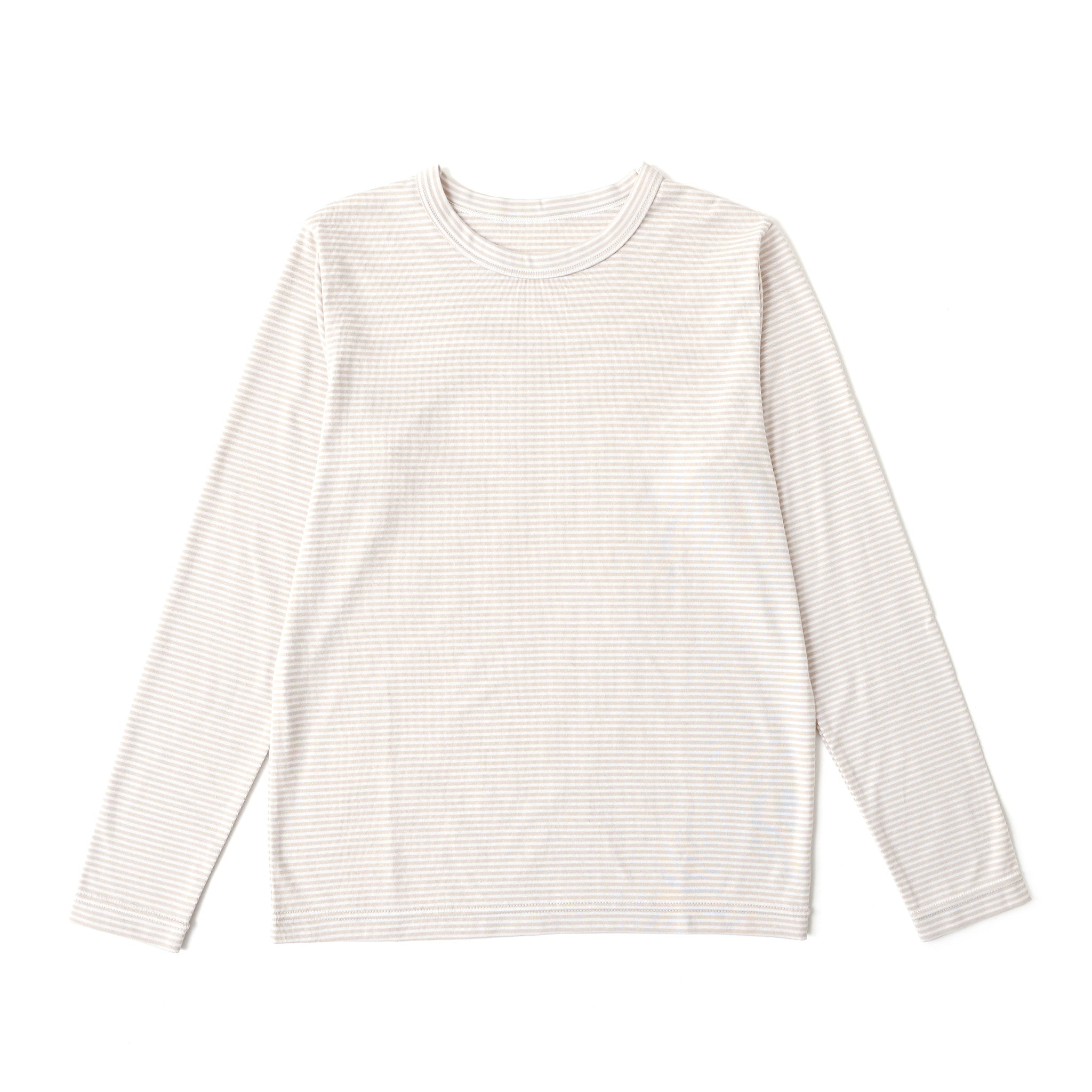 フライスボーダークルーネックTシャツ 長袖