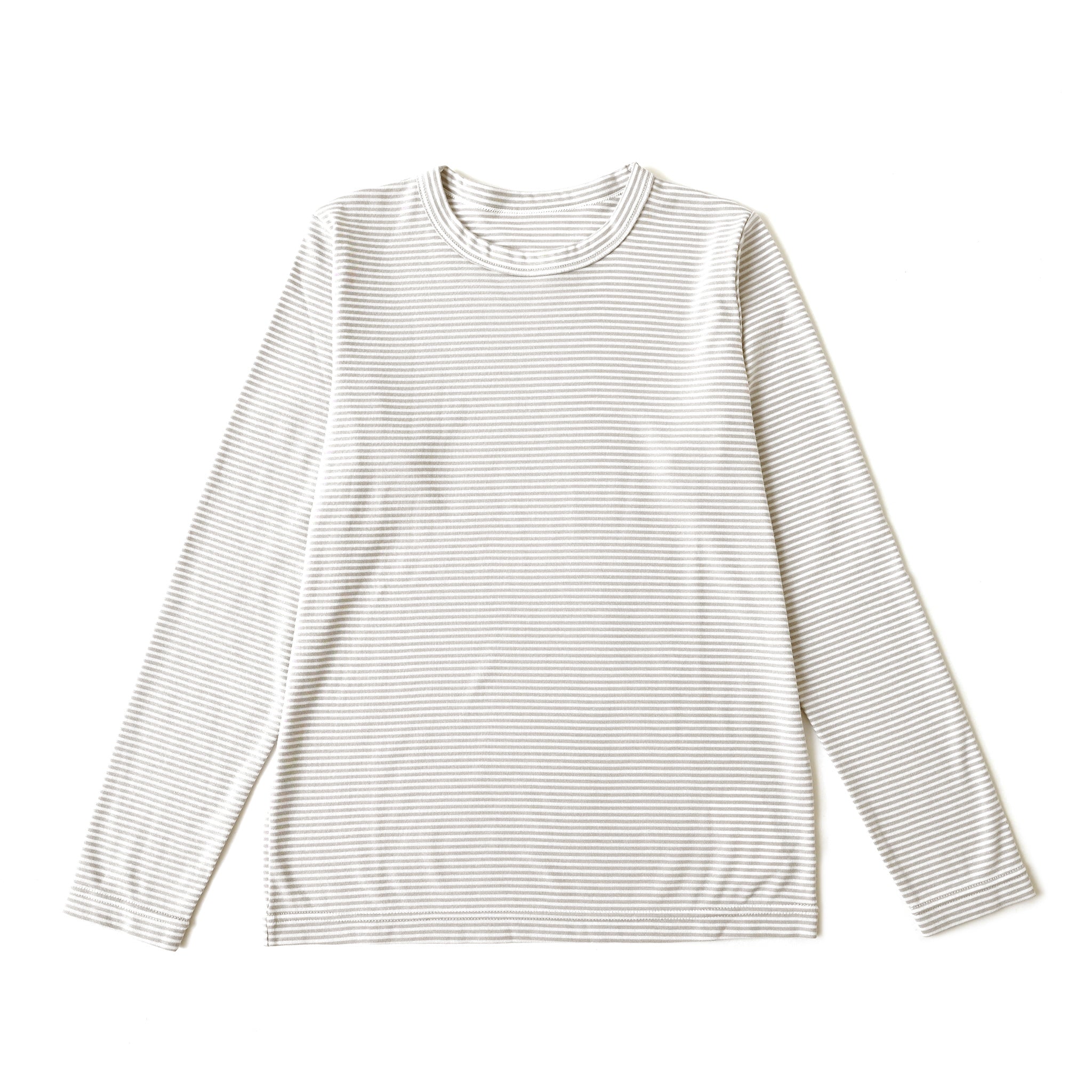 フライスボーダークルーネックTシャツ 長袖