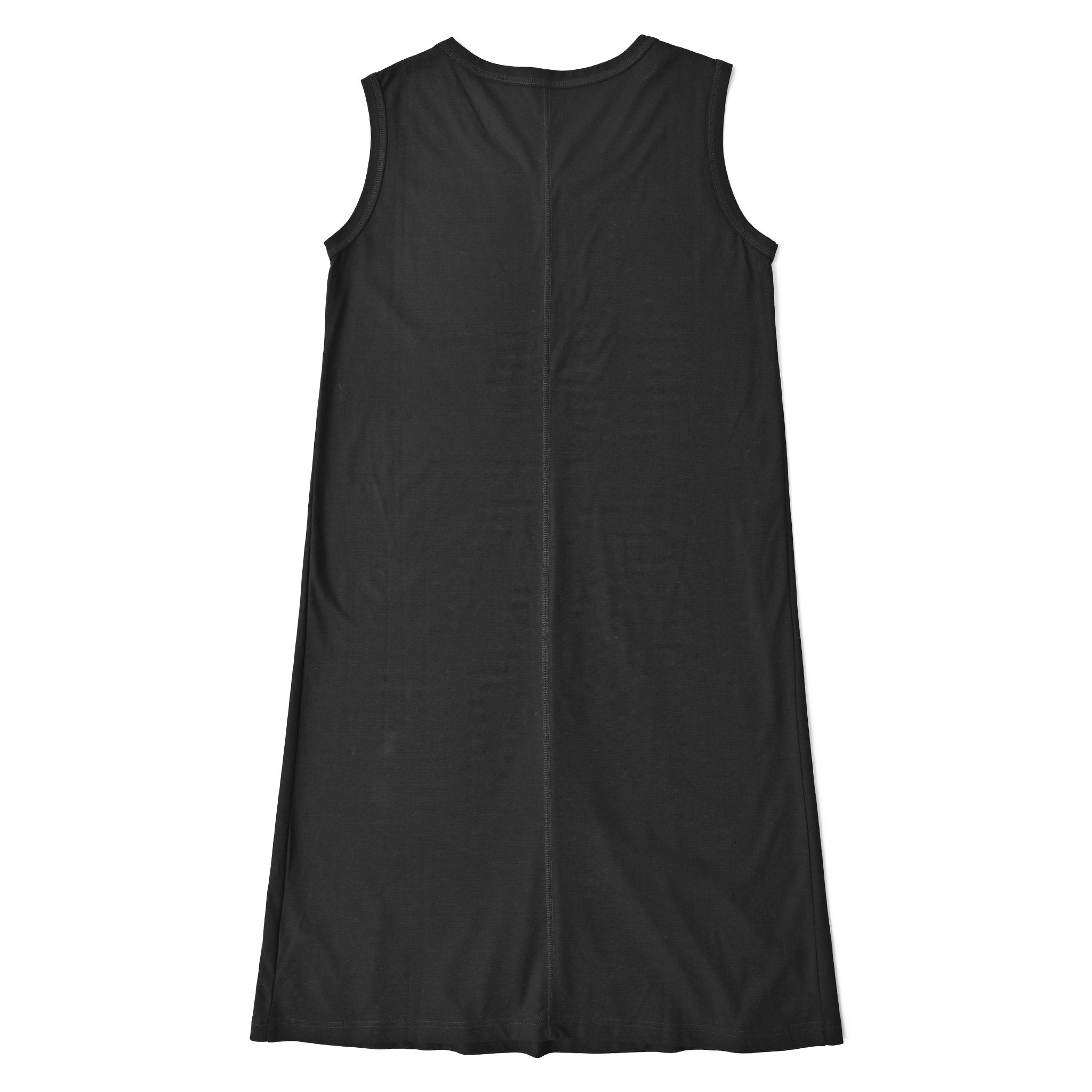 未使用　DKNY モノトーン　ワンピース　ノースリーブ　ストレッチ　US6 クールインナーワンピースノースリーブ(ペチコート) | deux C