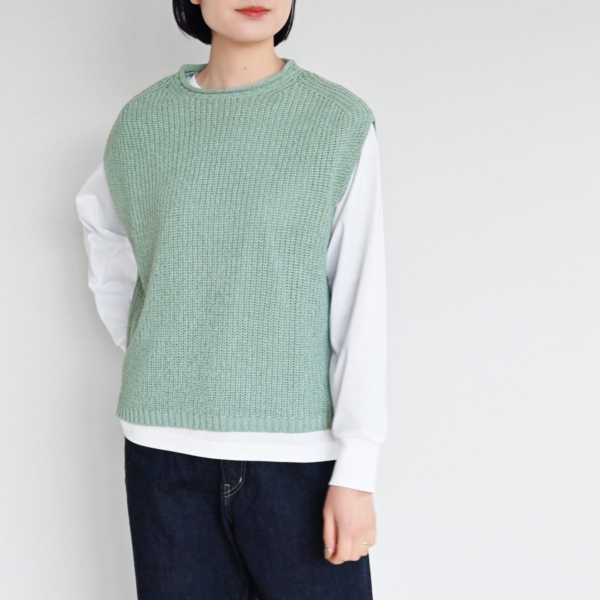 コットンテープヤーンベスト | deux C(ドゥ・セー)公式オンラインストア