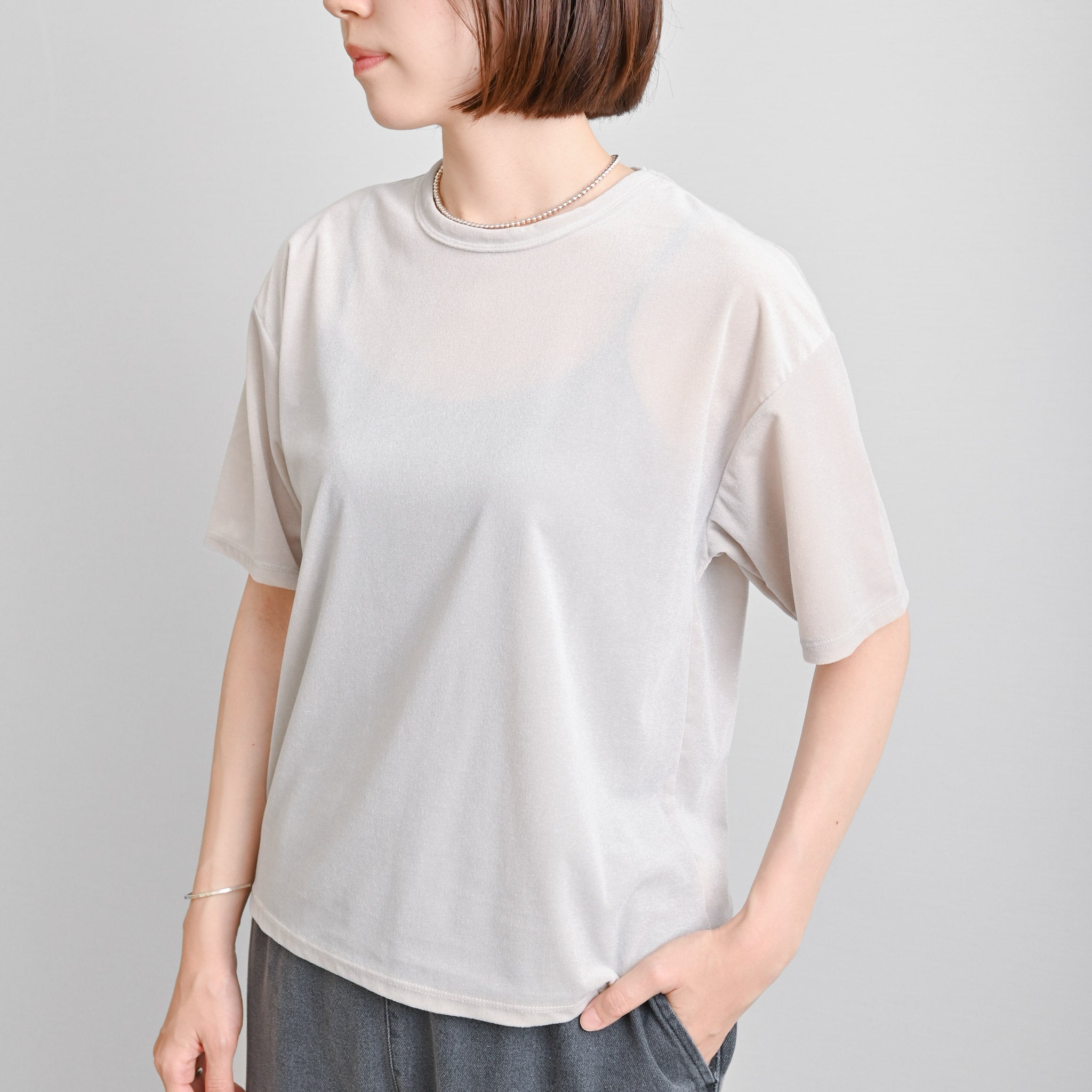 ベロアＴシャツ 半袖