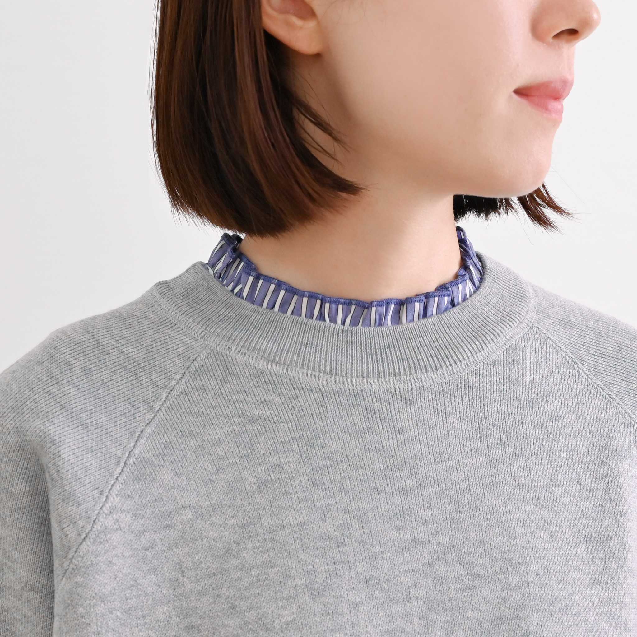 シンプルニットプルオーバー 長袖