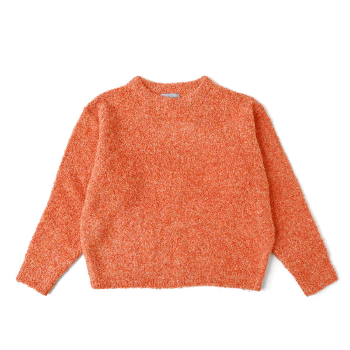 希少カラー✨マルティニーク フード付きニットプルオーバー オレンジ