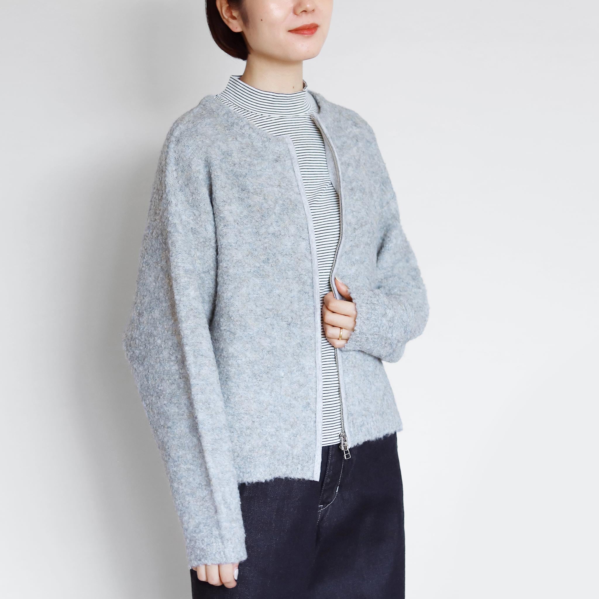 ブークレーヤーンジャケット 長袖