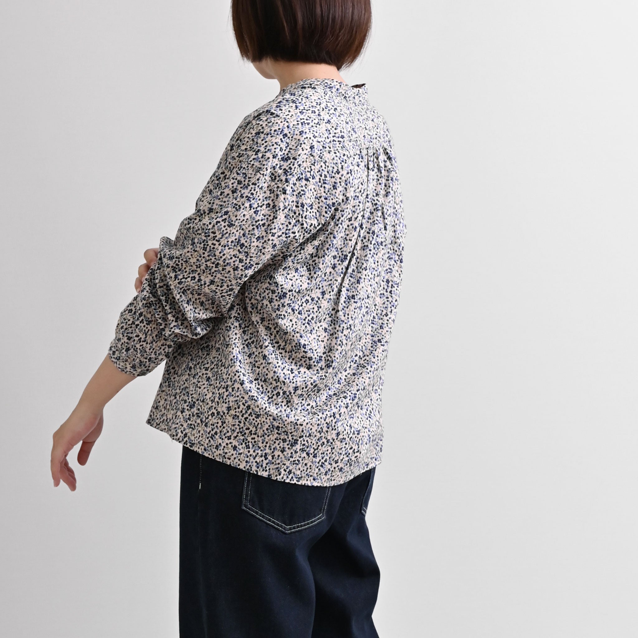 ドットフラワーブラウス 長袖 | deux C(ドゥ・セー)公式