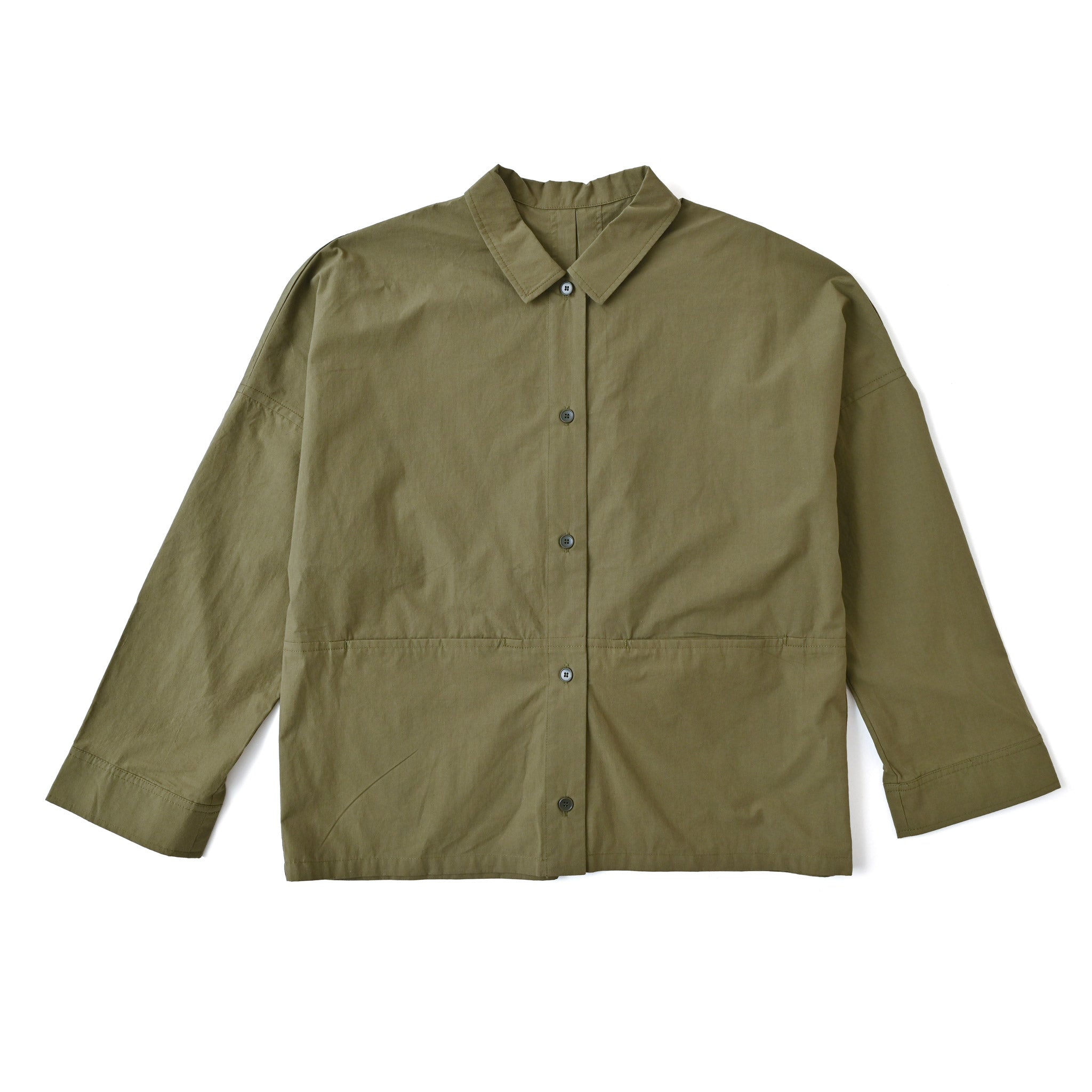 美品✨ドゥロワー　ノーカラーコットンジャケット　定価7.1万　コクーン　日本製 TENNE HANDCRAFTED MODERN テンハンドクラフテッドモダン
