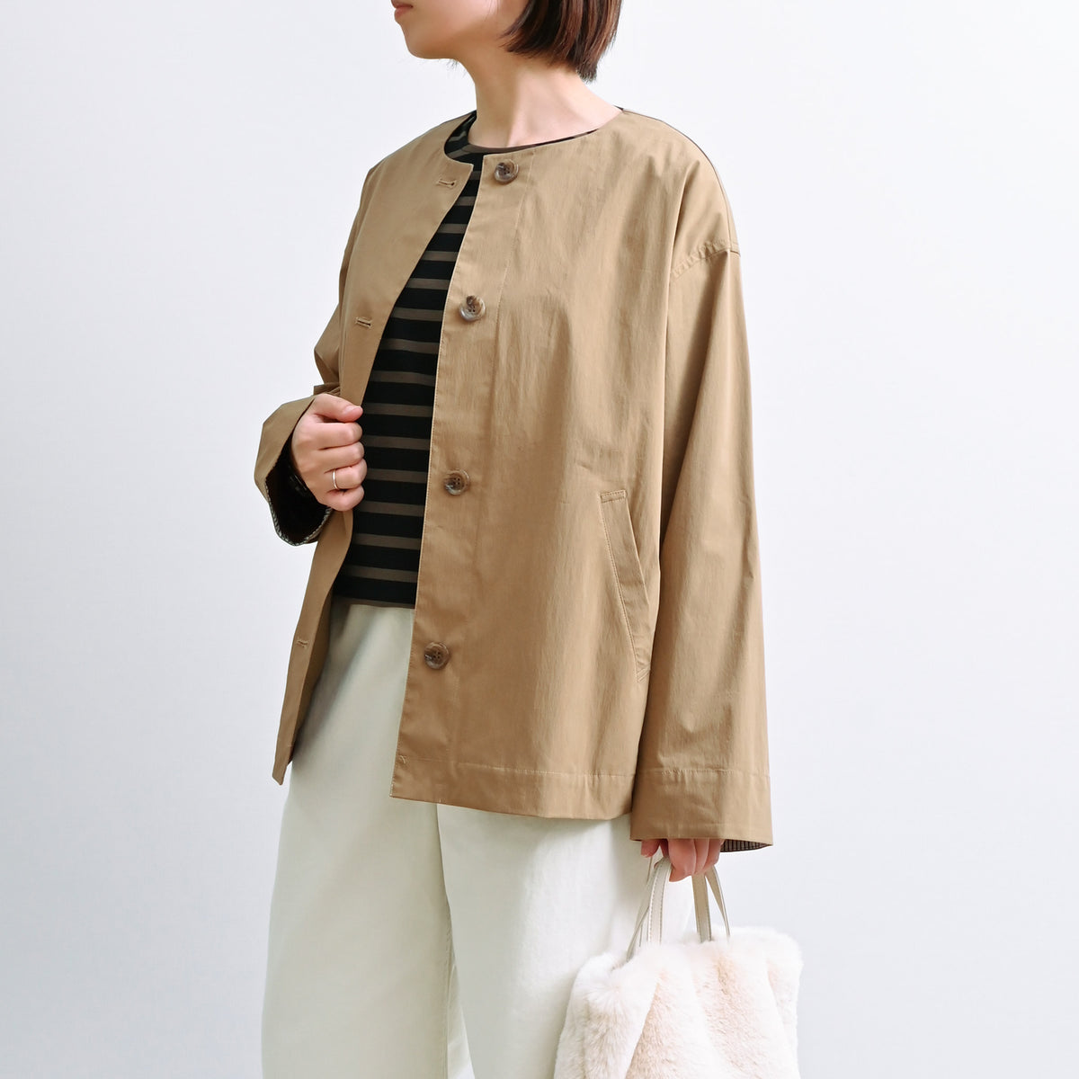 CNタイプライターストレッチジャケット 長袖 撥水 | deux C(ドゥ・セー