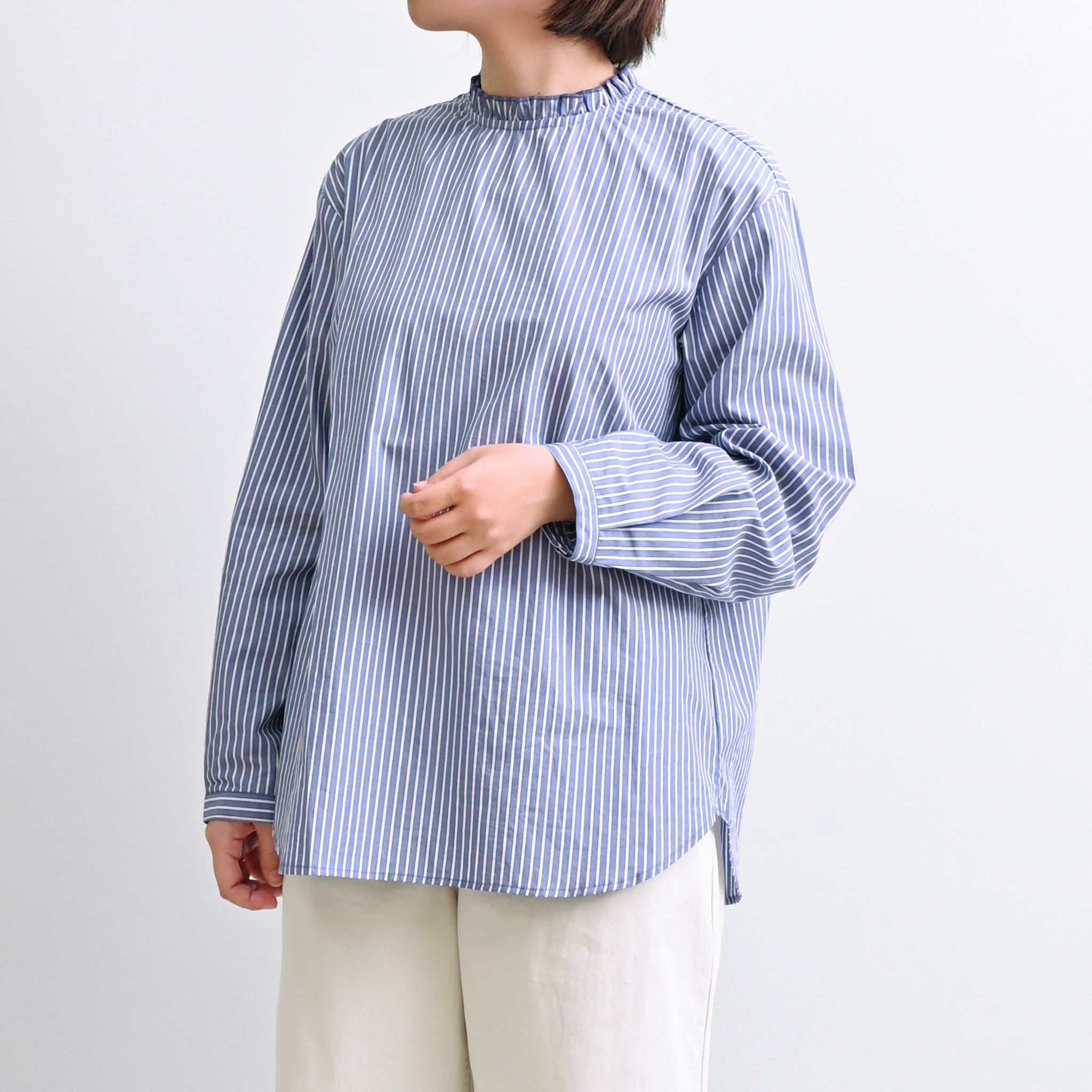 フリルストライププルオーバー 長袖 | deux C(ドゥ・セー)公式