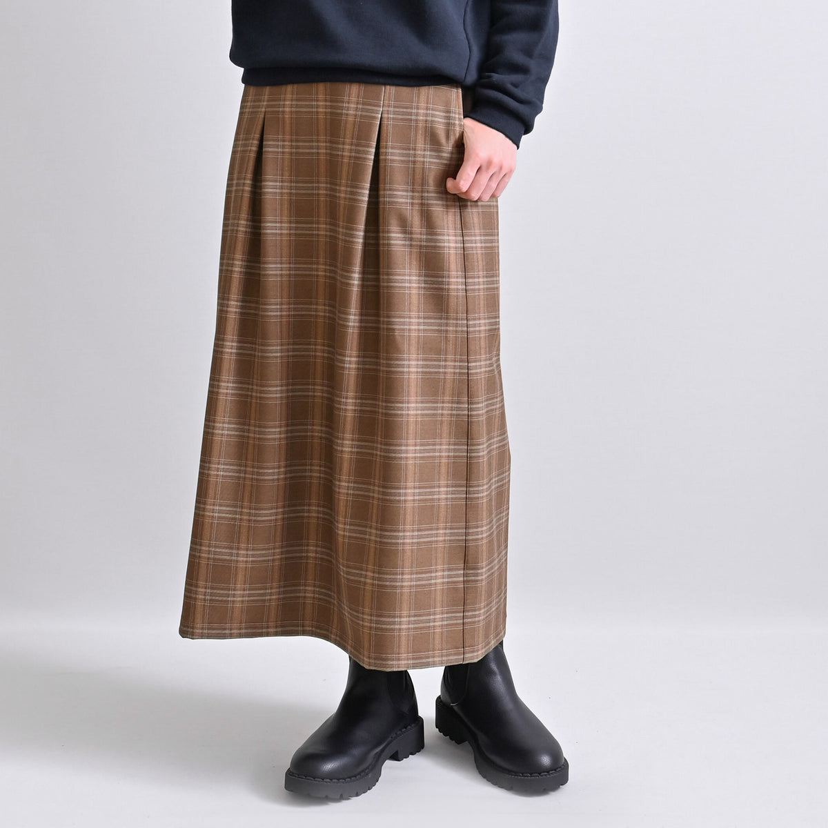 ウォームチェックスカート | deux C(ドゥ・セー)公式オンラインストア