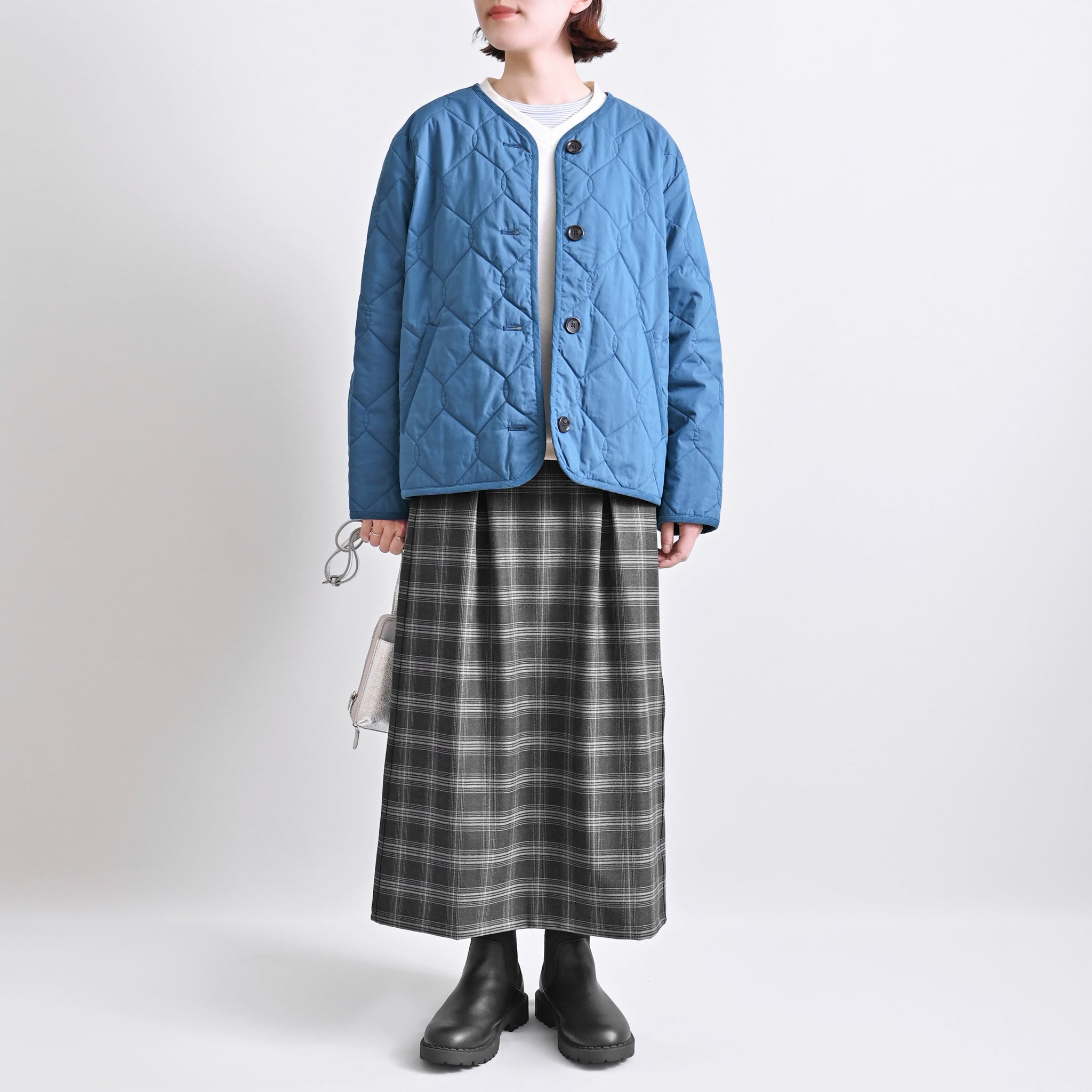 ウォームチェックスカート