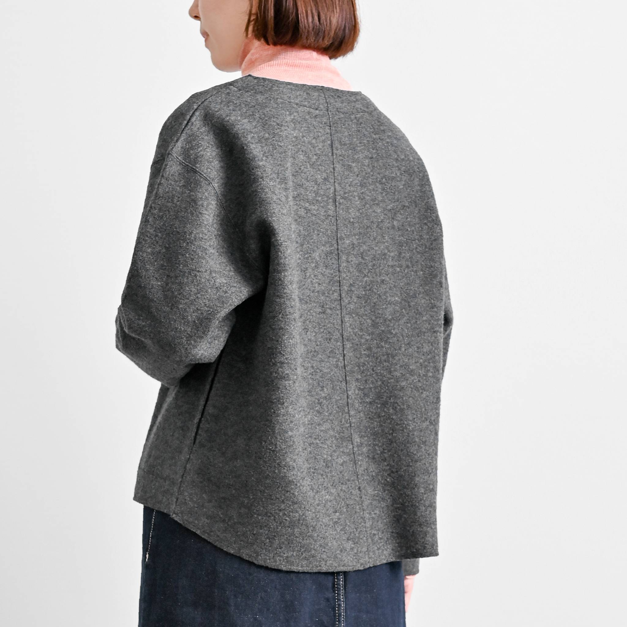 ウールリングカットジャケット 長袖