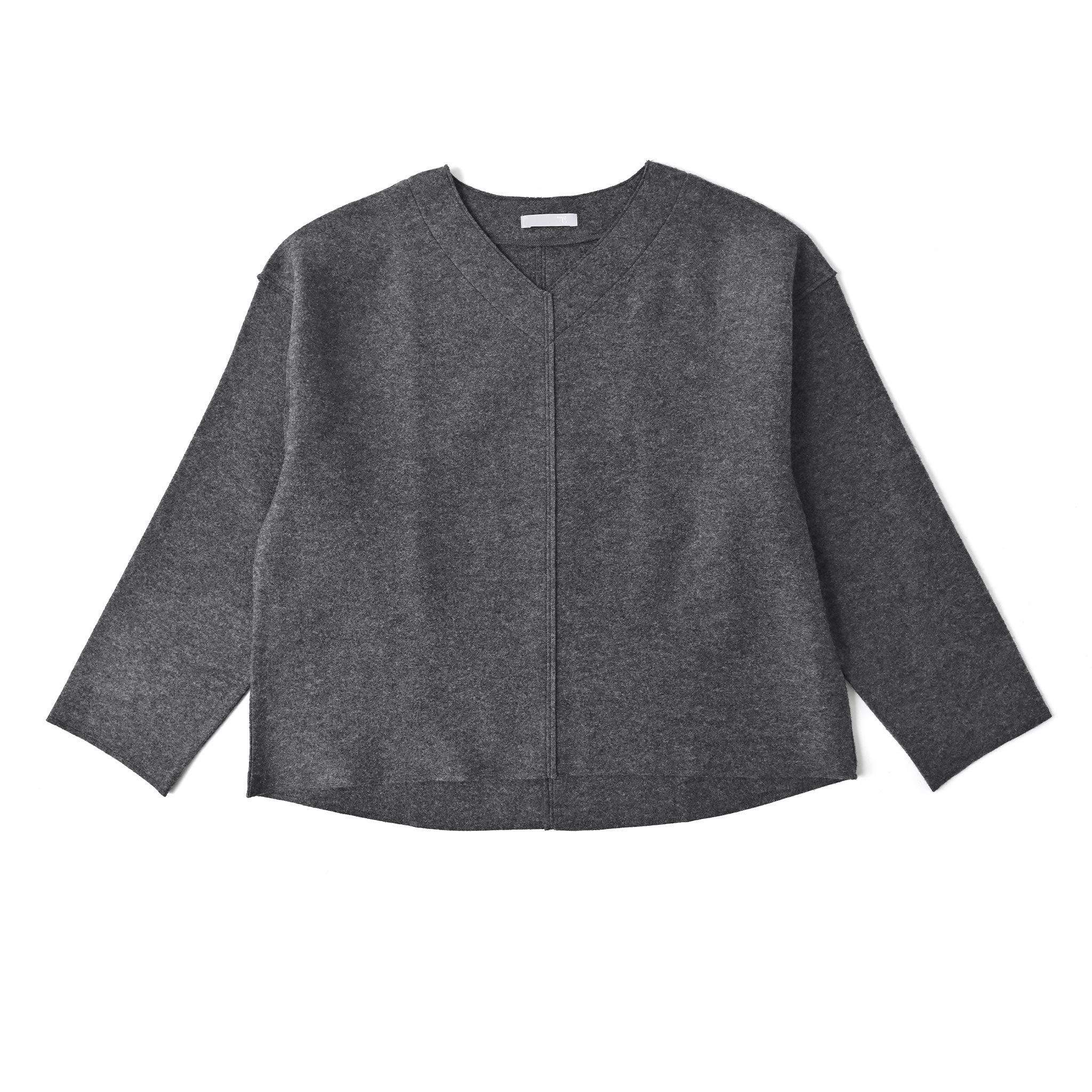 ウールリングカットプルオーバー 長袖