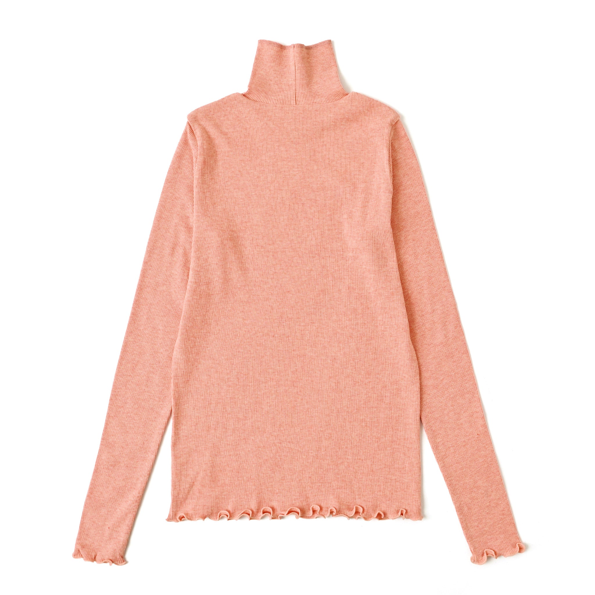 コットンウールテレコタートルネックプルオーバー 長袖