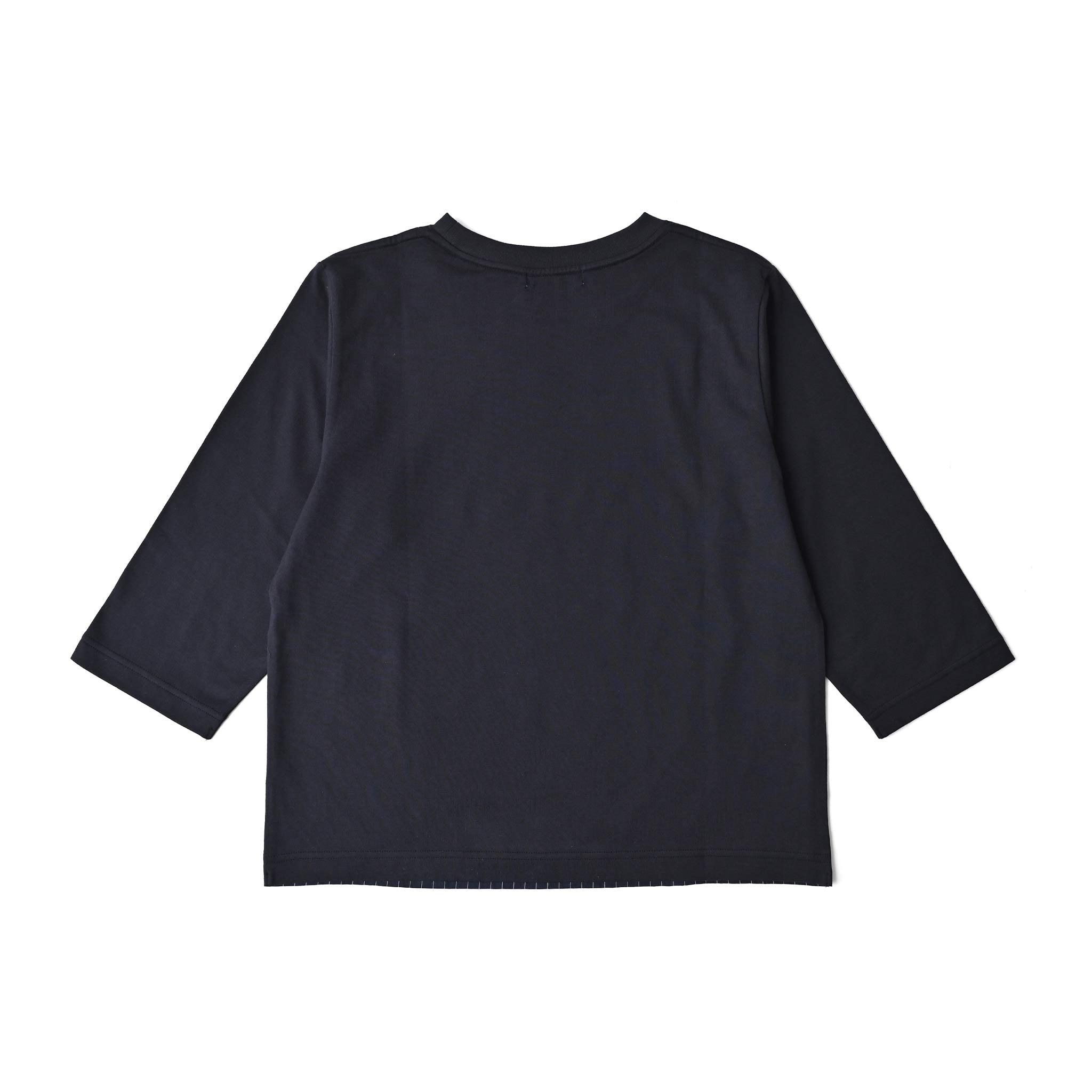 ストライプカットプルオーバー 7分袖