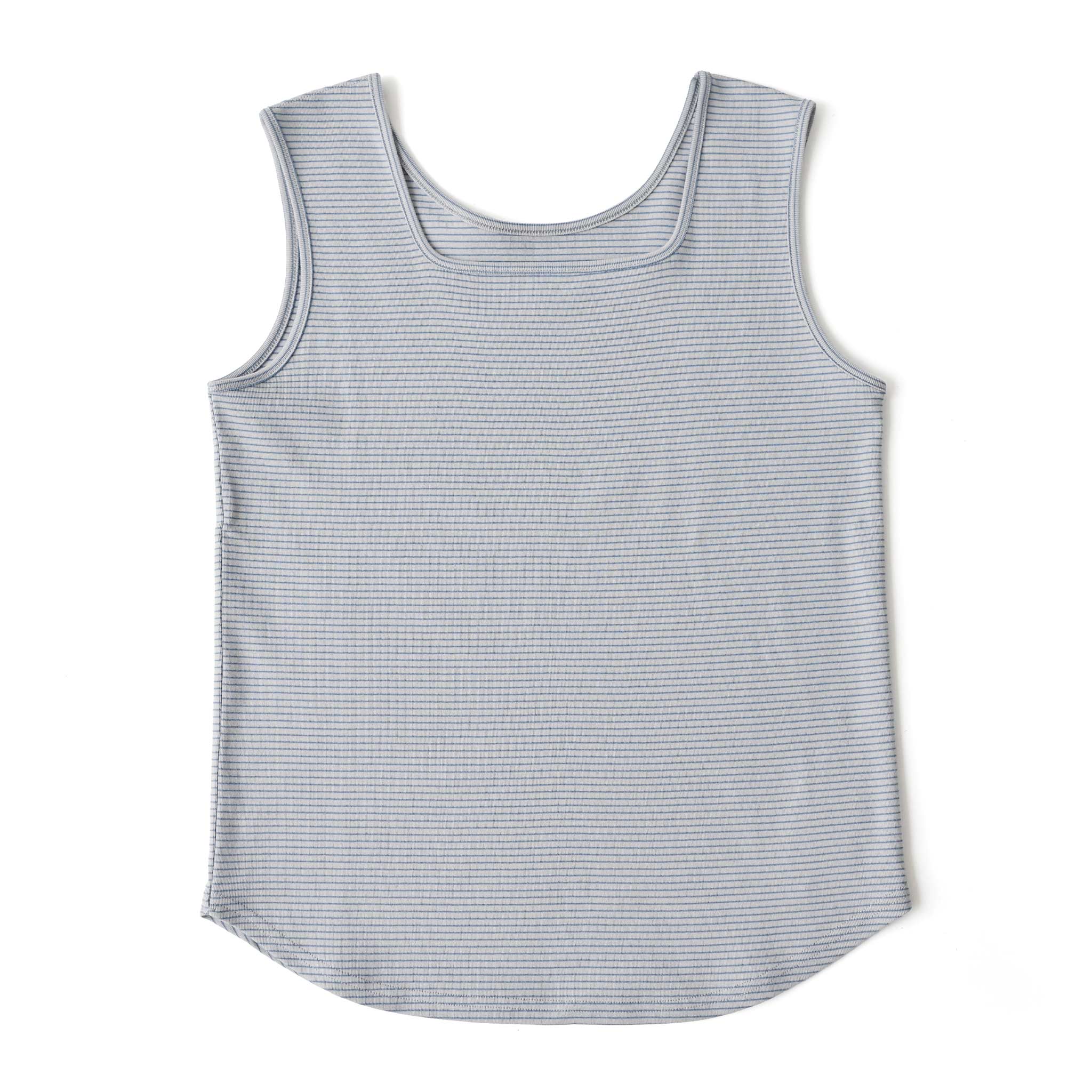 フライスコットンボーダー2WAYタンクトップ