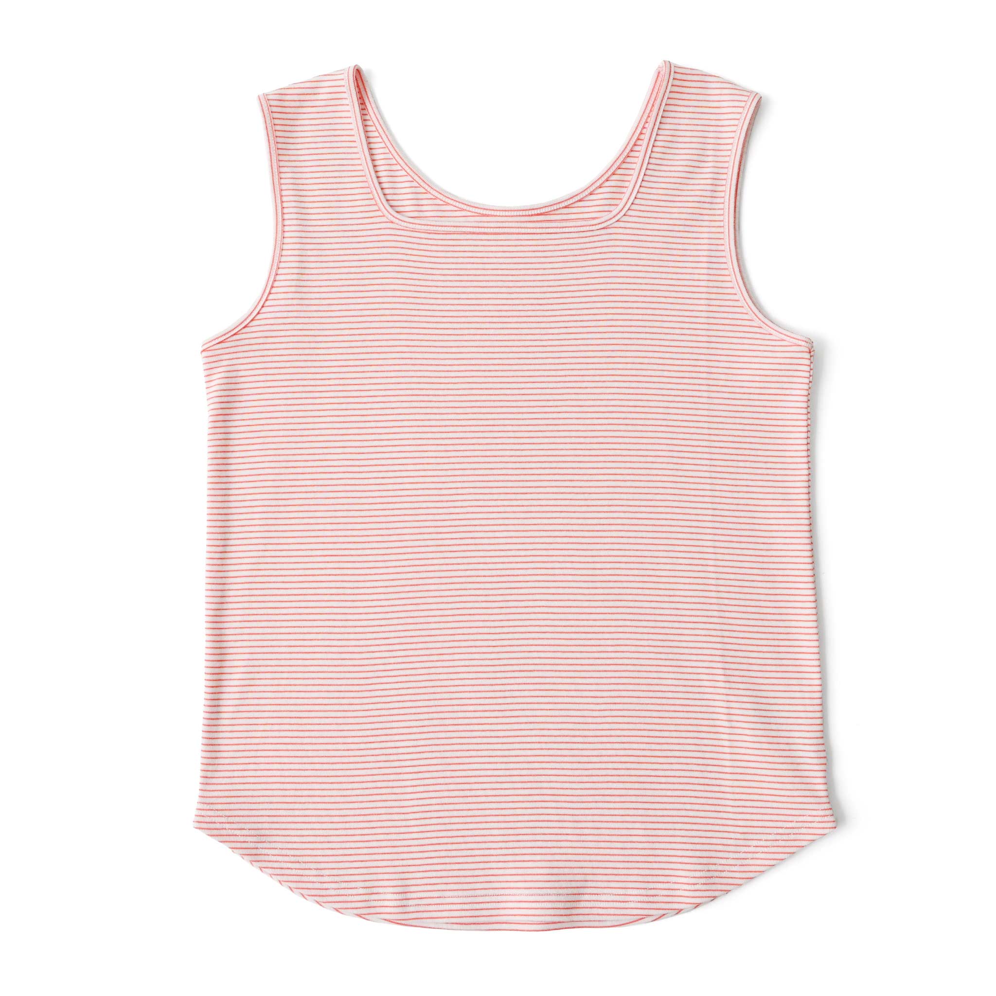 フライスコットンボーダー2WAYタンクトップ