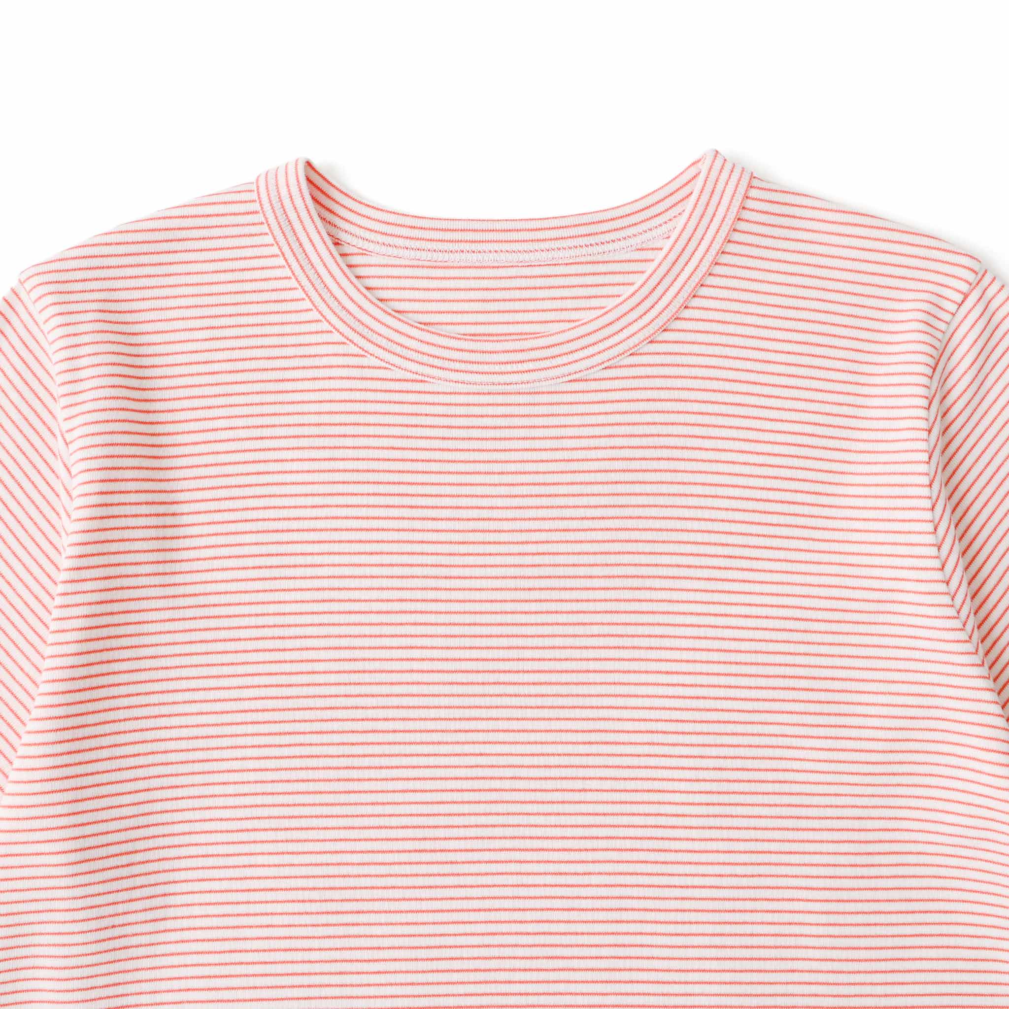 フライスコットンボーダーTシャツ 半袖