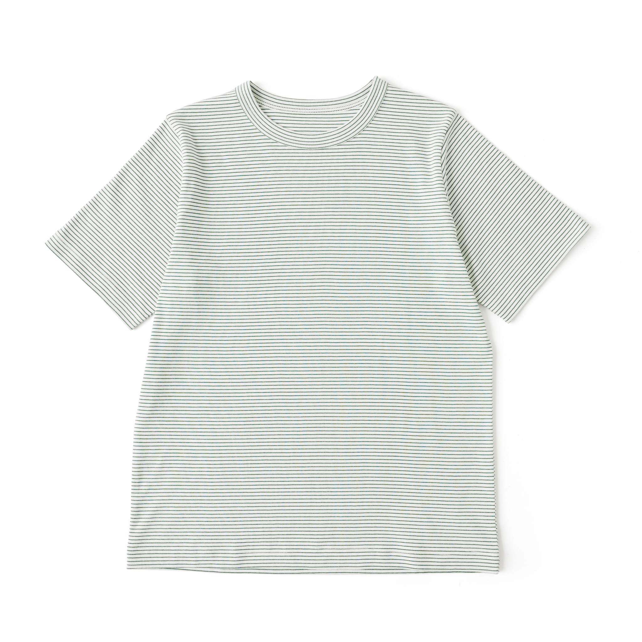 フライスコットンボーダーTシャツ 半袖